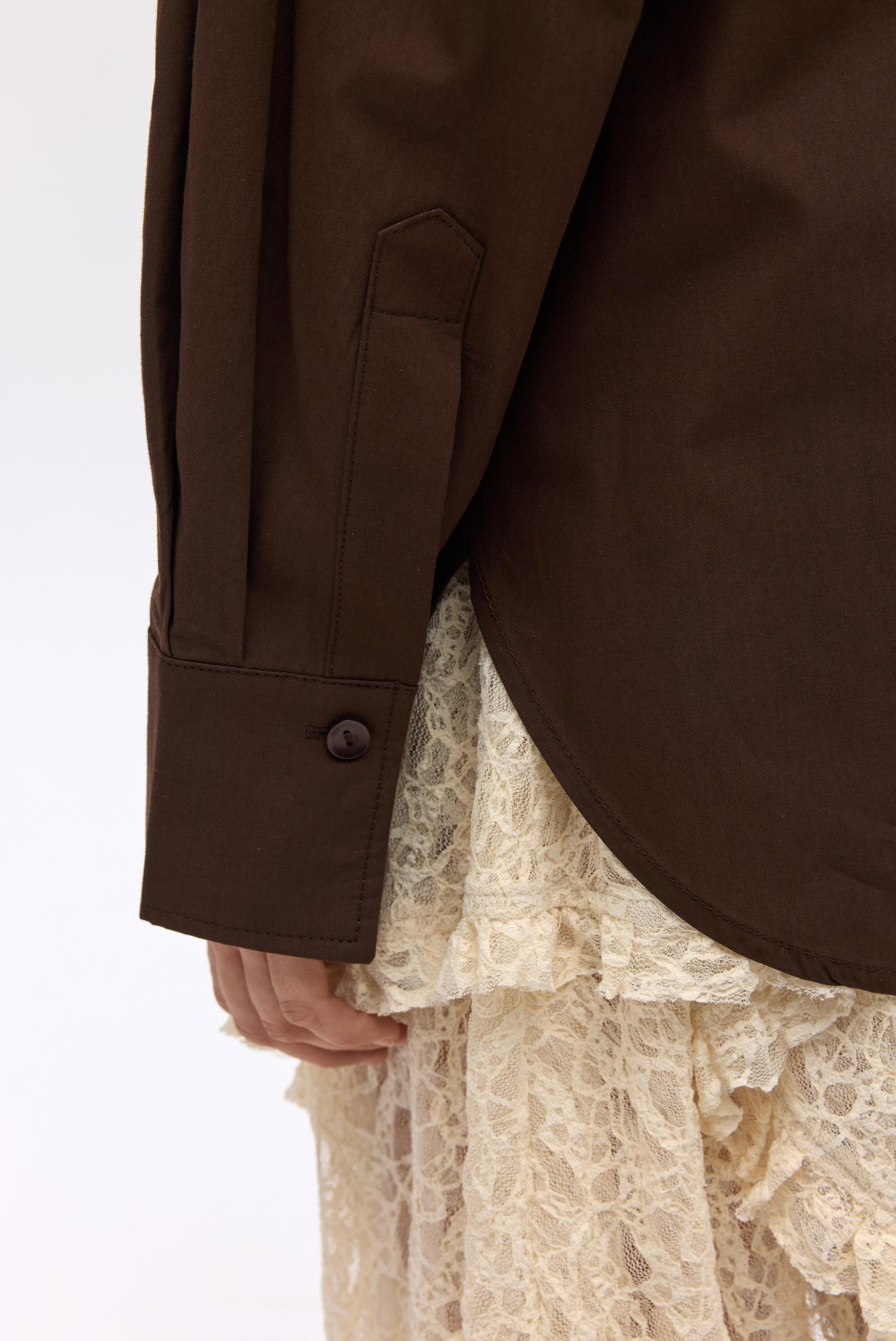 Phoebe Oversize Kahve Gömlek