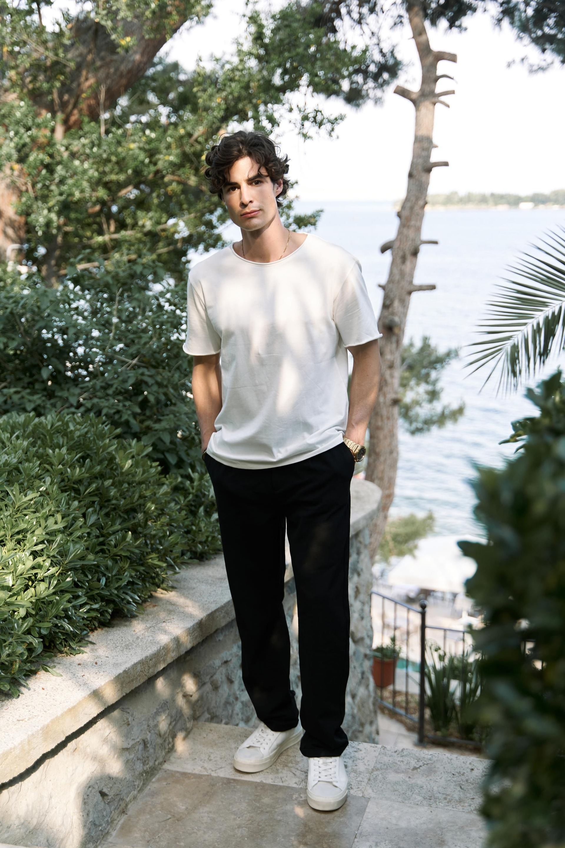 Pierce Men's Ecru T-Shirt