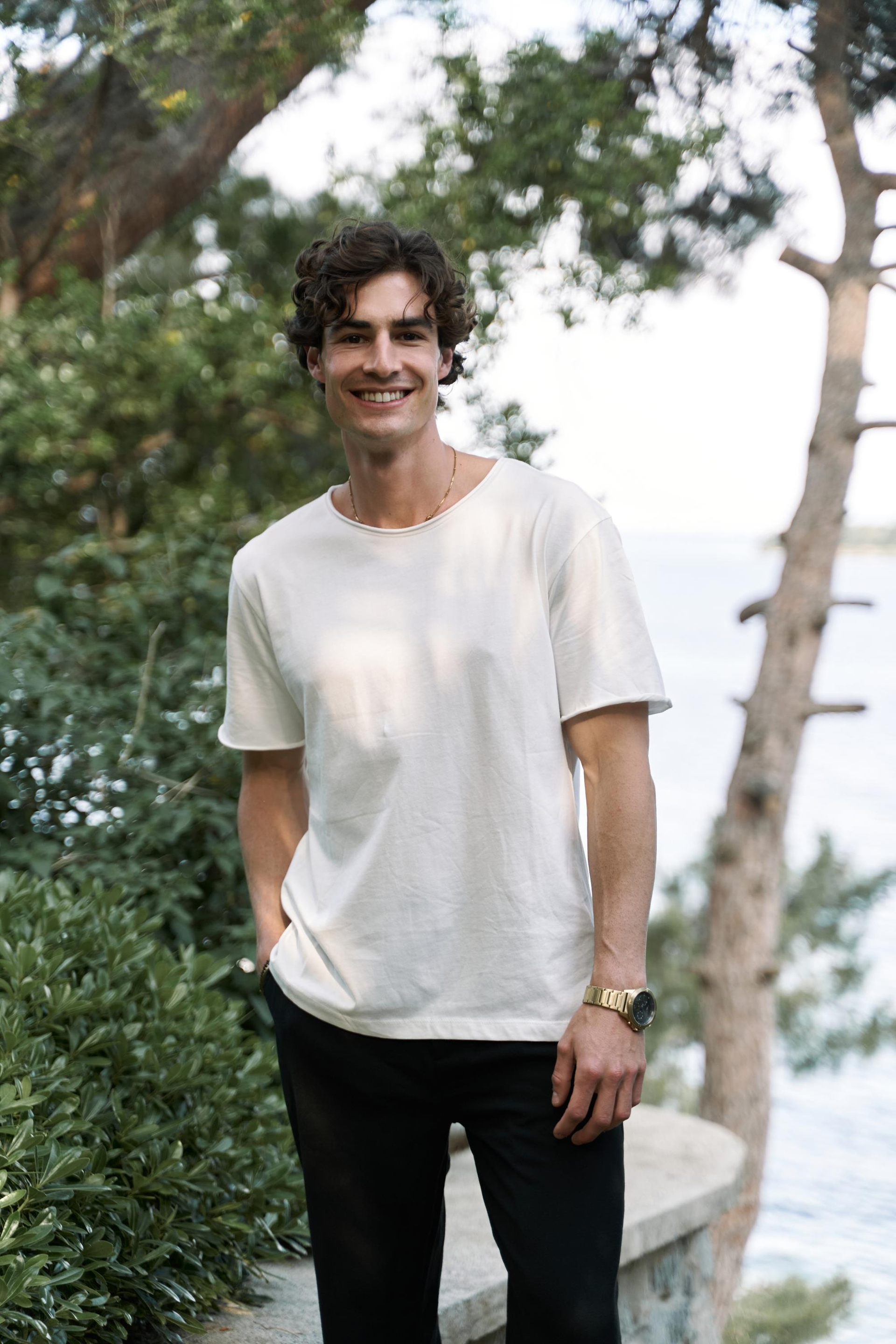 Pierce Men's Ecru T-Shirt