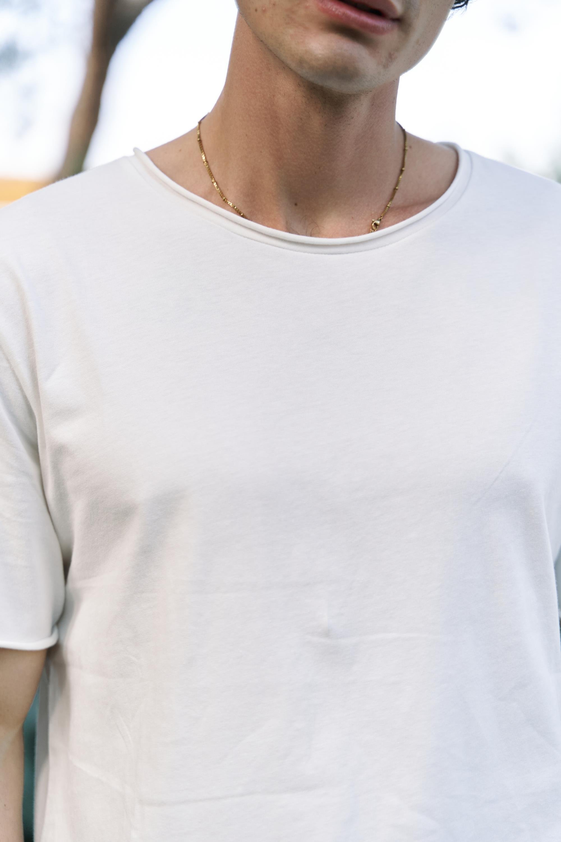 Pierce Men's Ecru T-Shirt