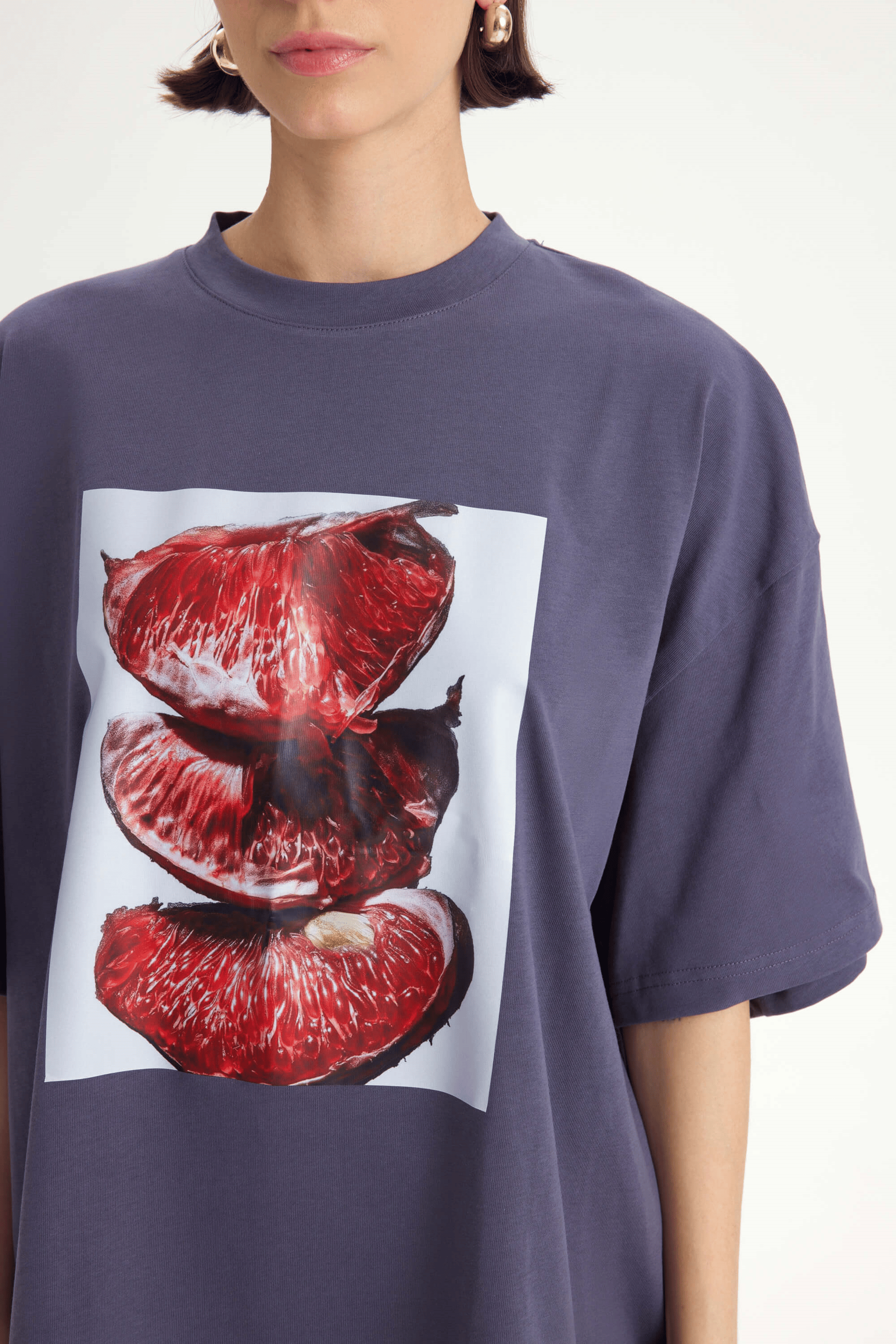 Pomelo Oversize Füme T-Shirt