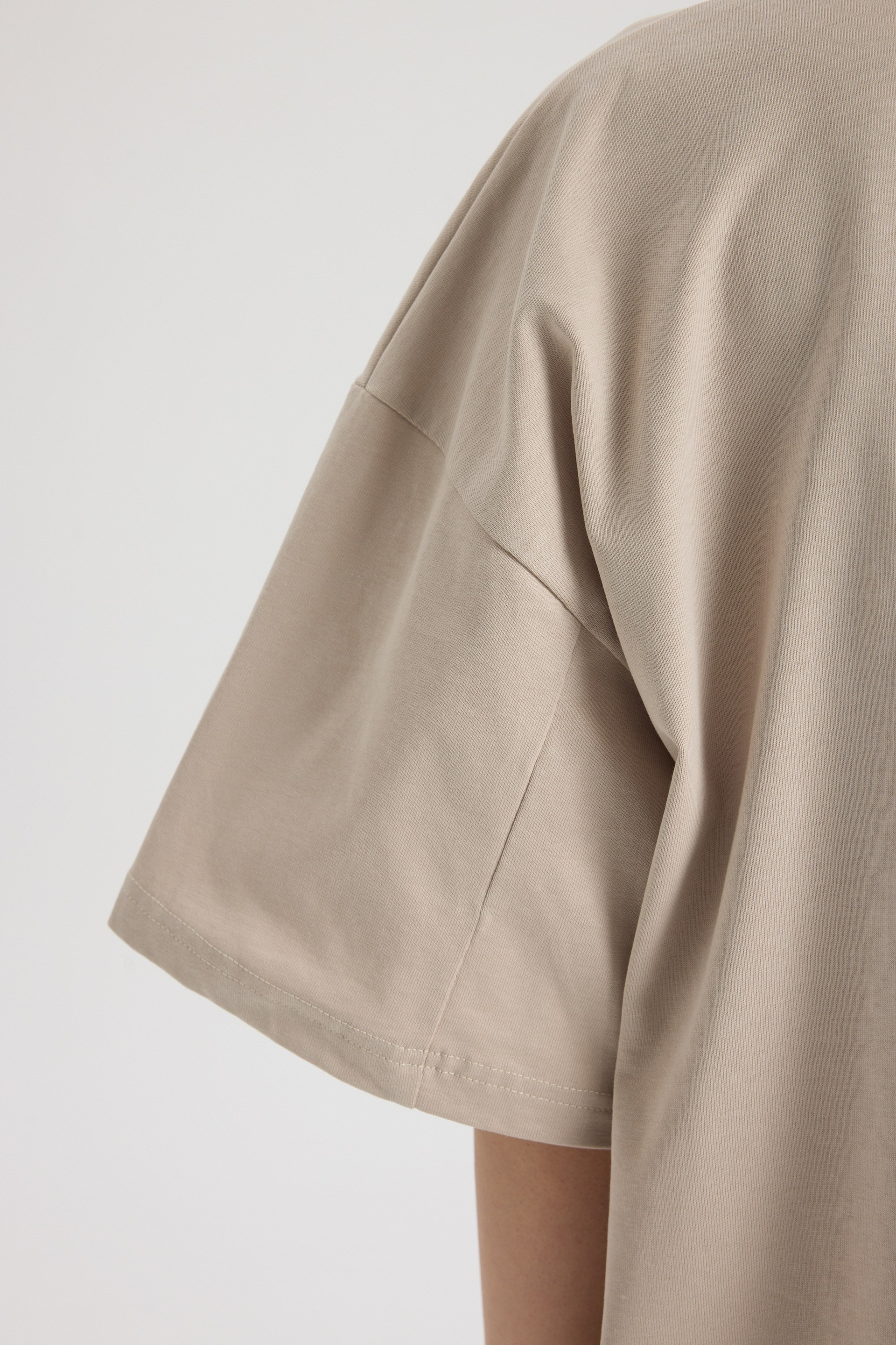 Pomelo Oversize Taş T-Shirt