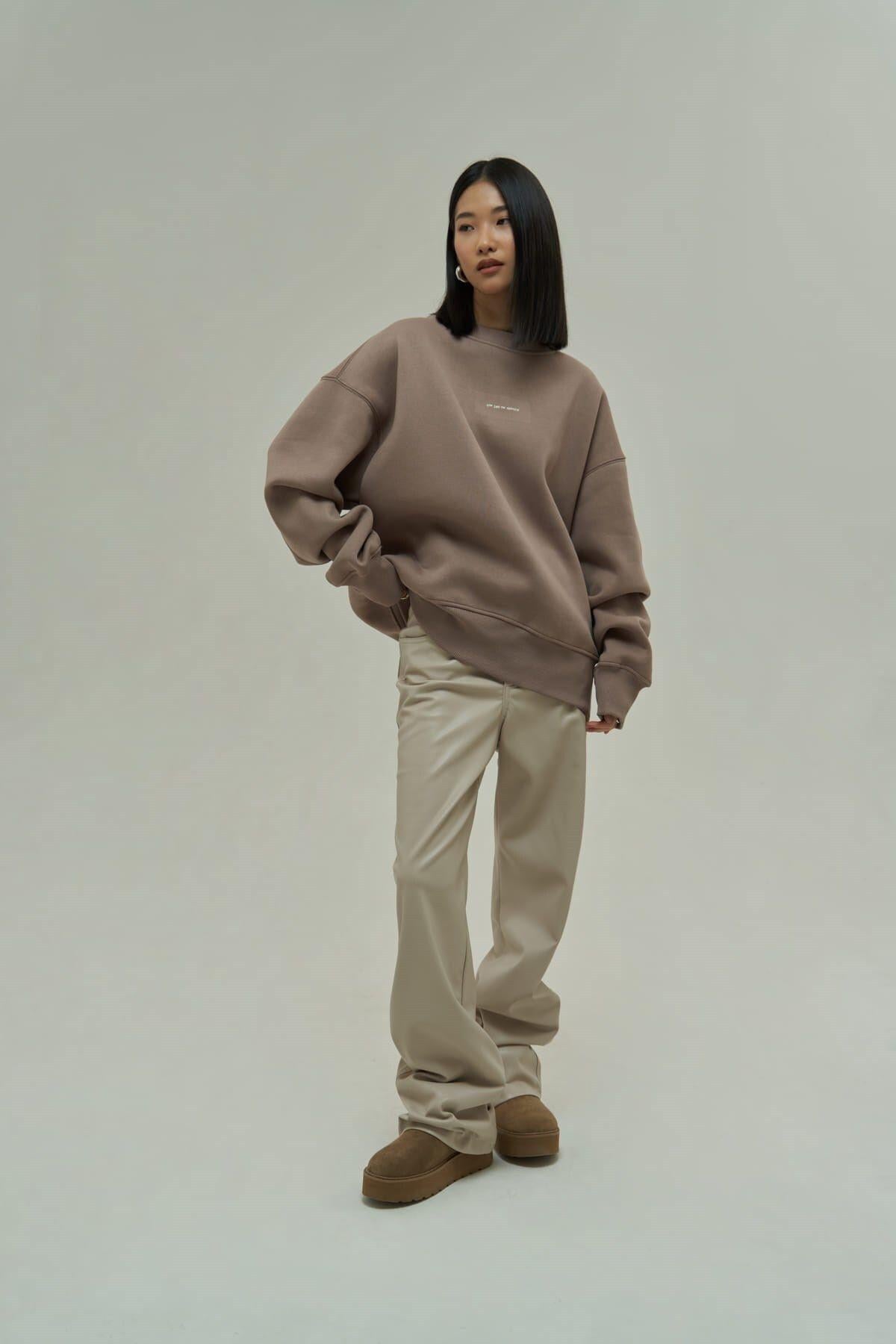 Princess Boz Gri Oversize Sweatshirt