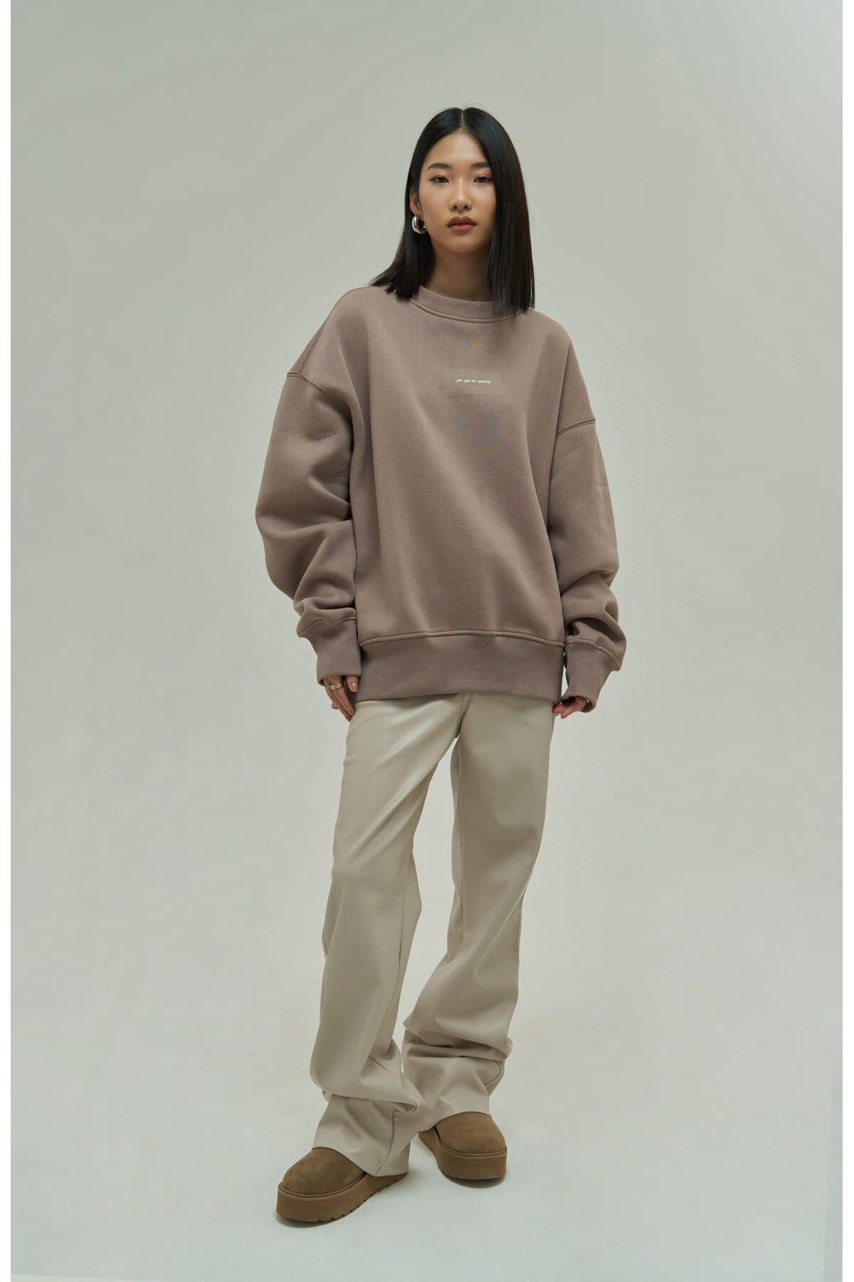Princess Boz Gri Oversize Sweatshirt