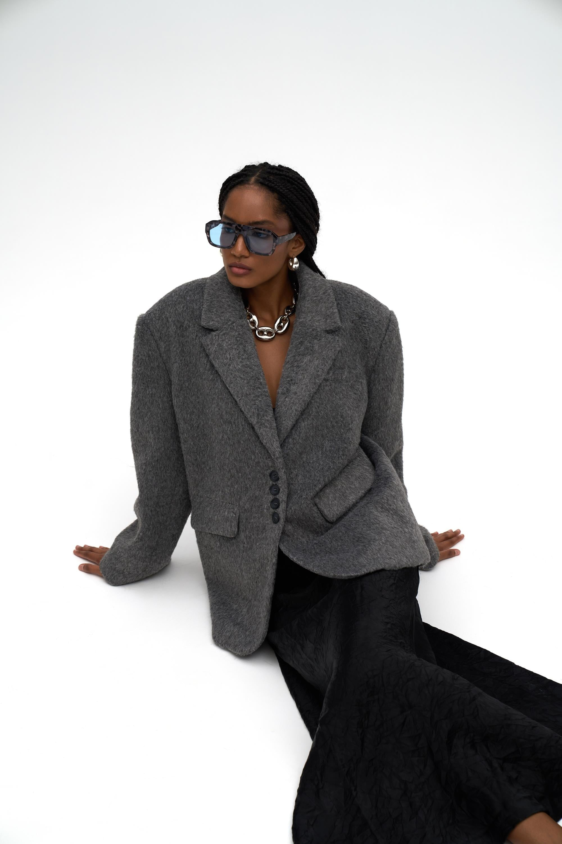 Proenza Charcoal Blazer Jacket
