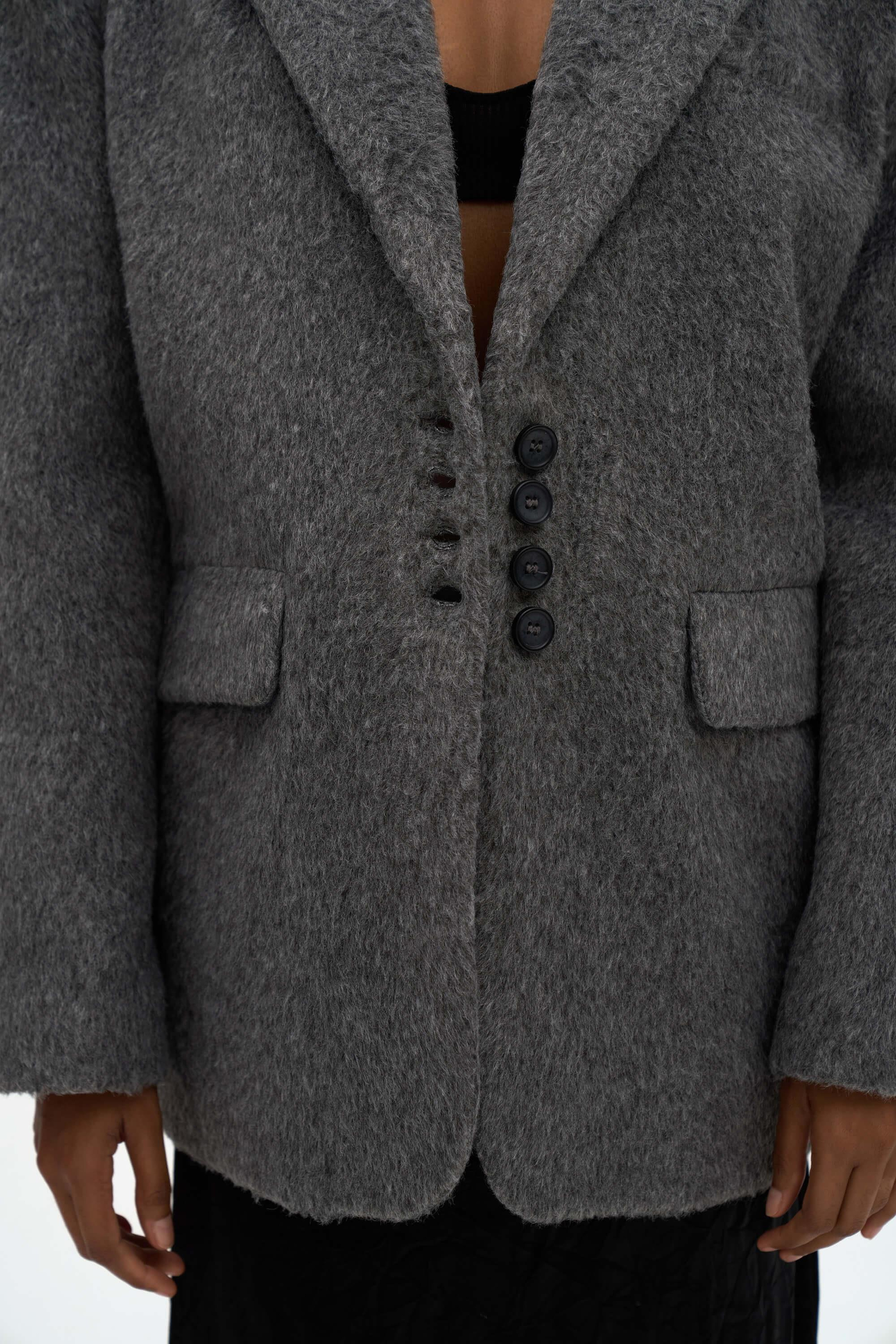 Proenza Charcoal Blazer Jacket