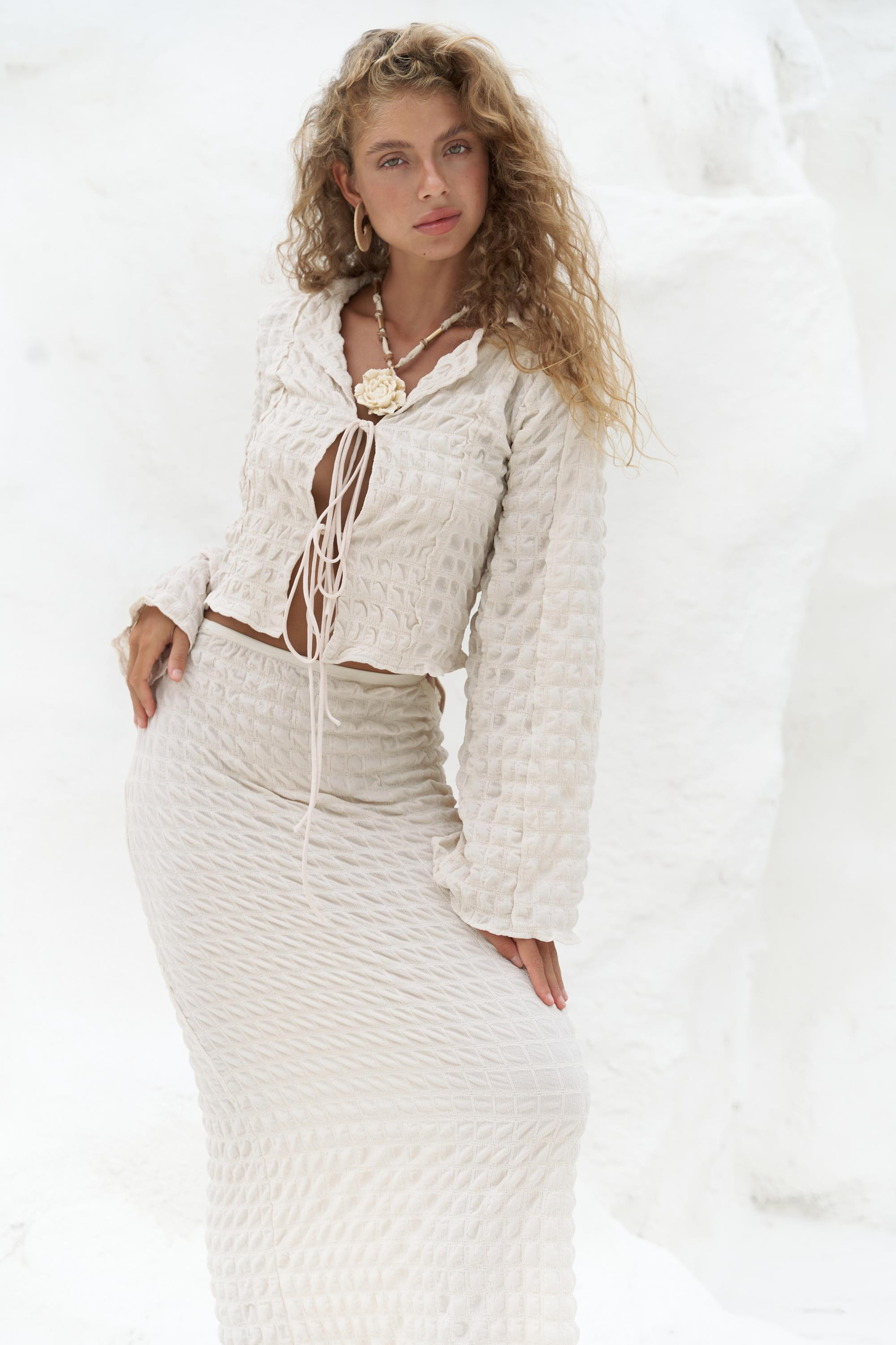 Rania Bej Gömlek Etek Takım