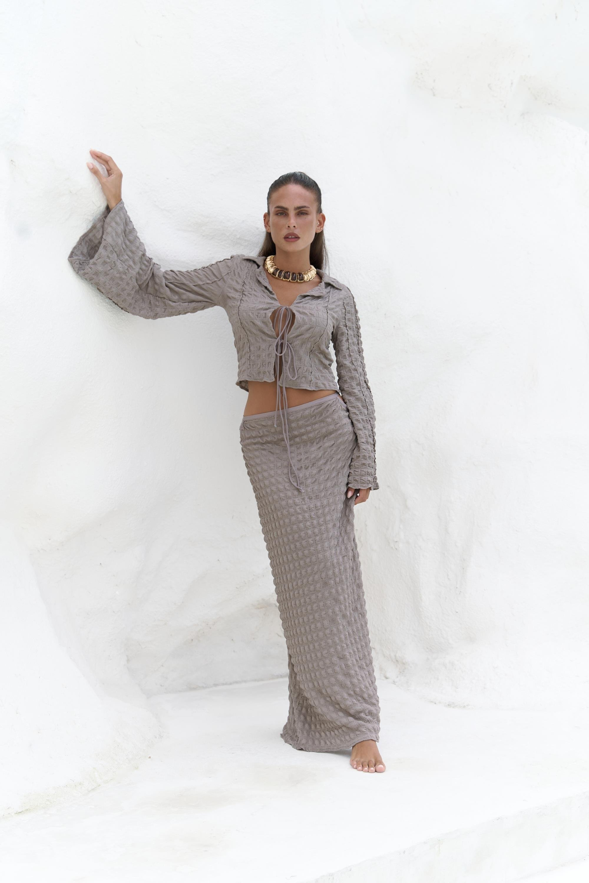 Rania Vizon Gömlek Etek Takım 