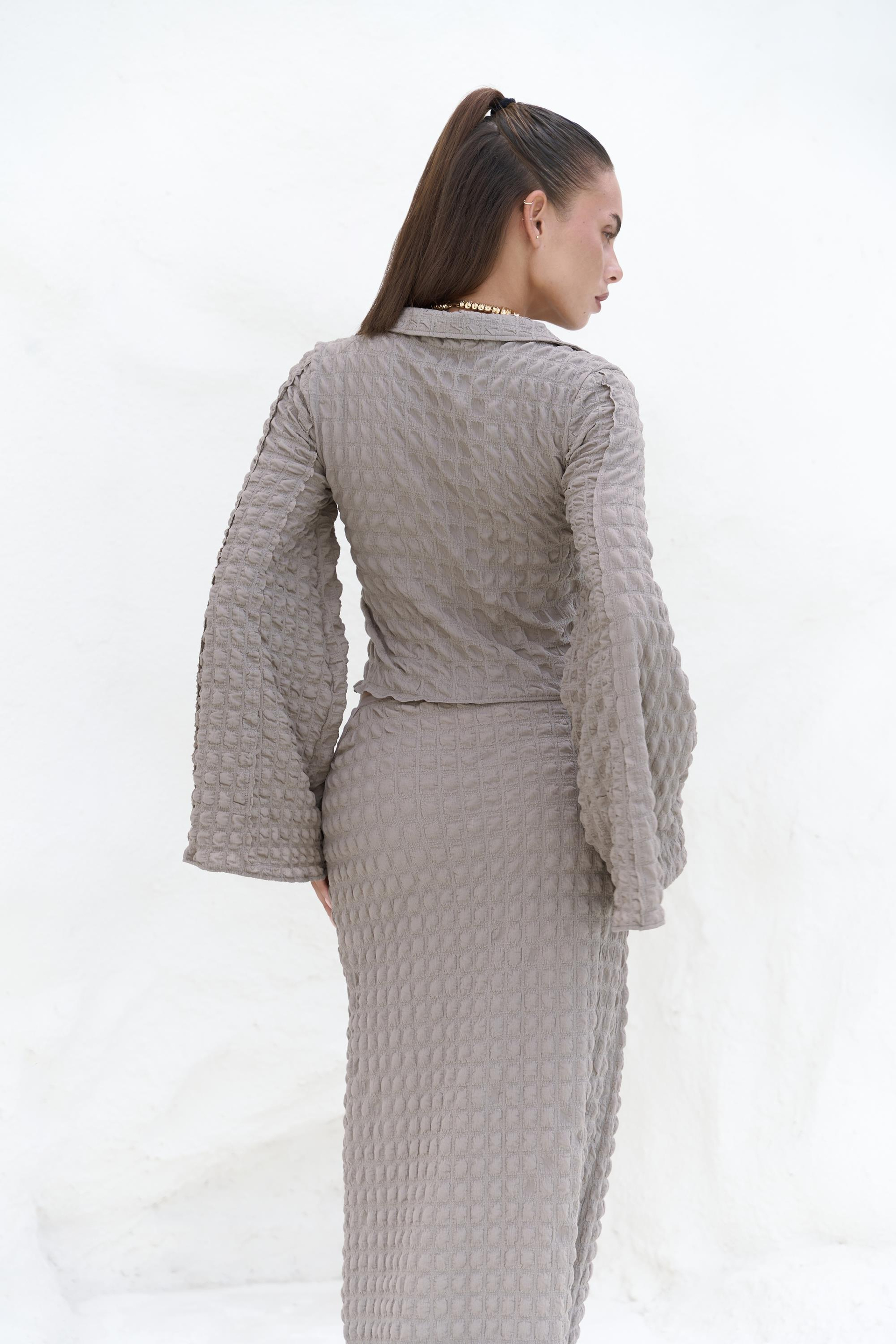 Rania Vizon Gömlek Etek Takım 