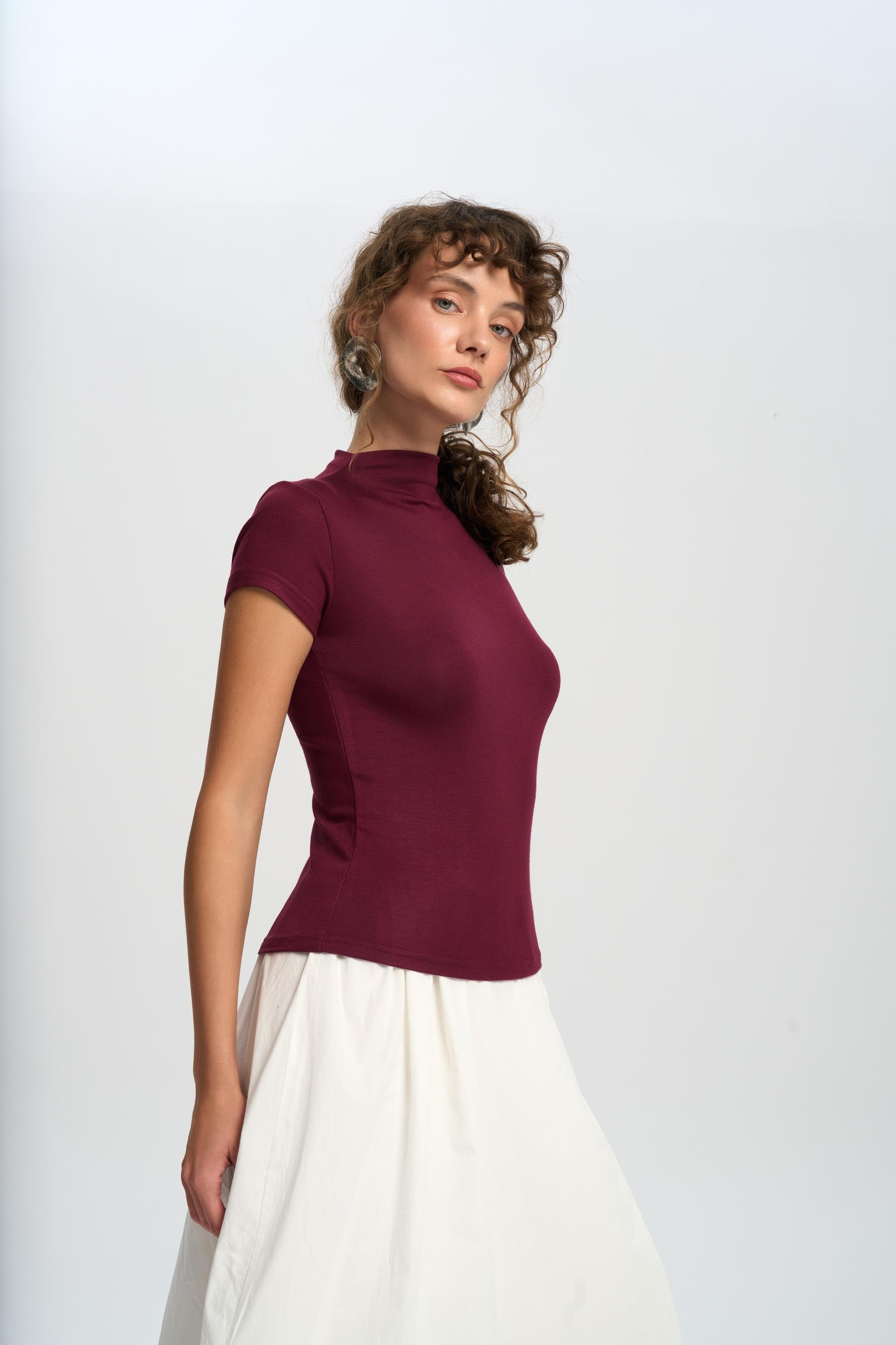 Rhea Bar Detail Long Ecru Skirt