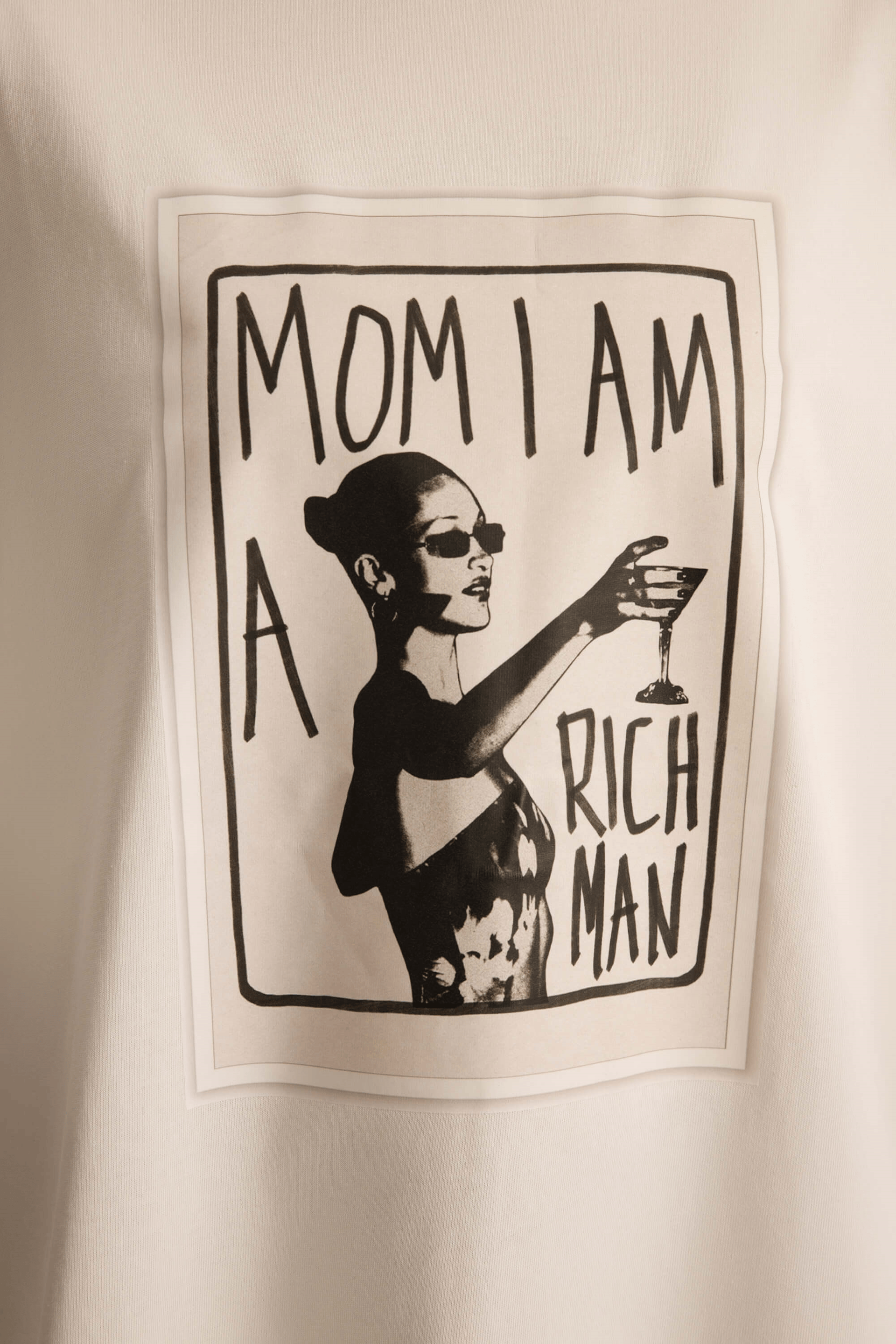 Rich Woman Oversize Beyaz T-Shirt