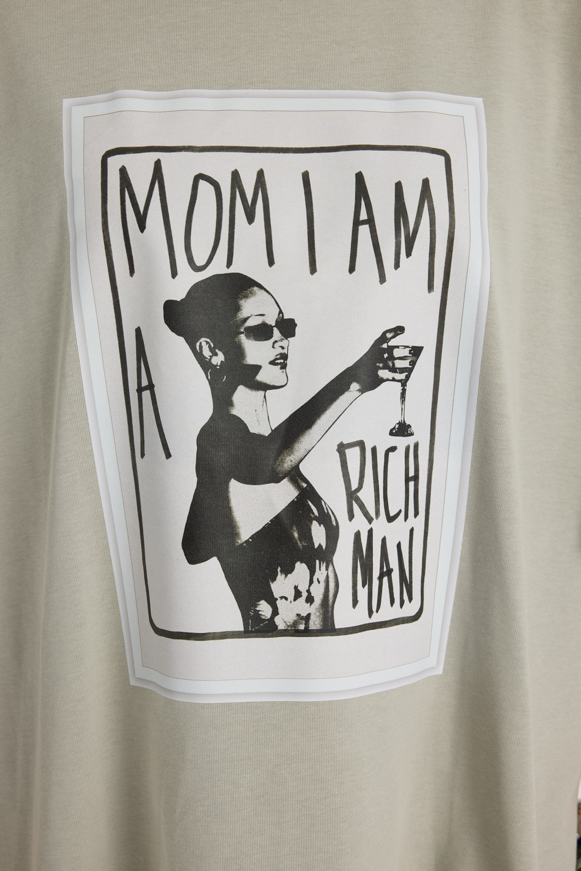 Rich Woman Oversize Gri T-Shirt