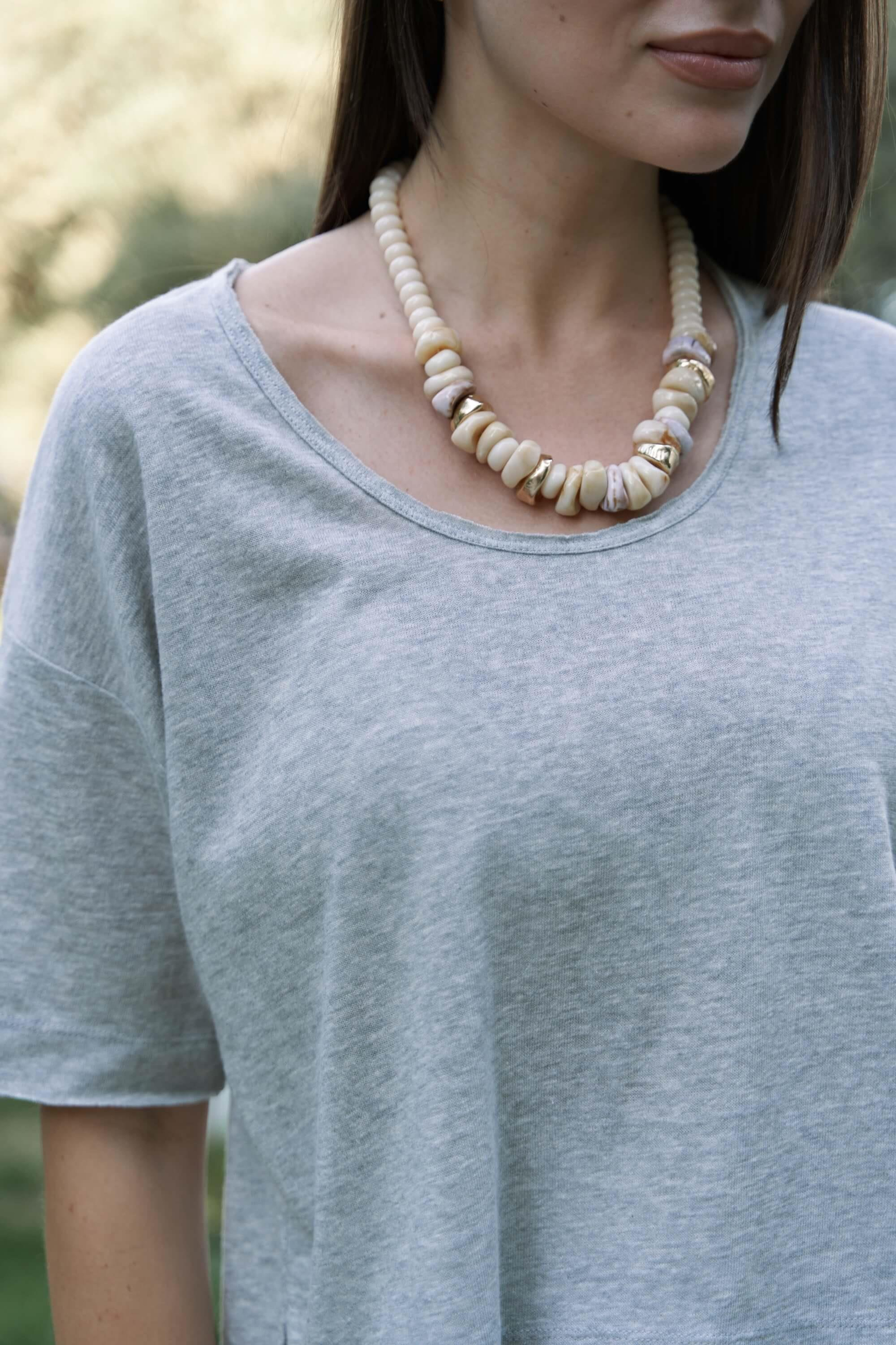 Ripley Yarım Kol Gri T-Shirt 