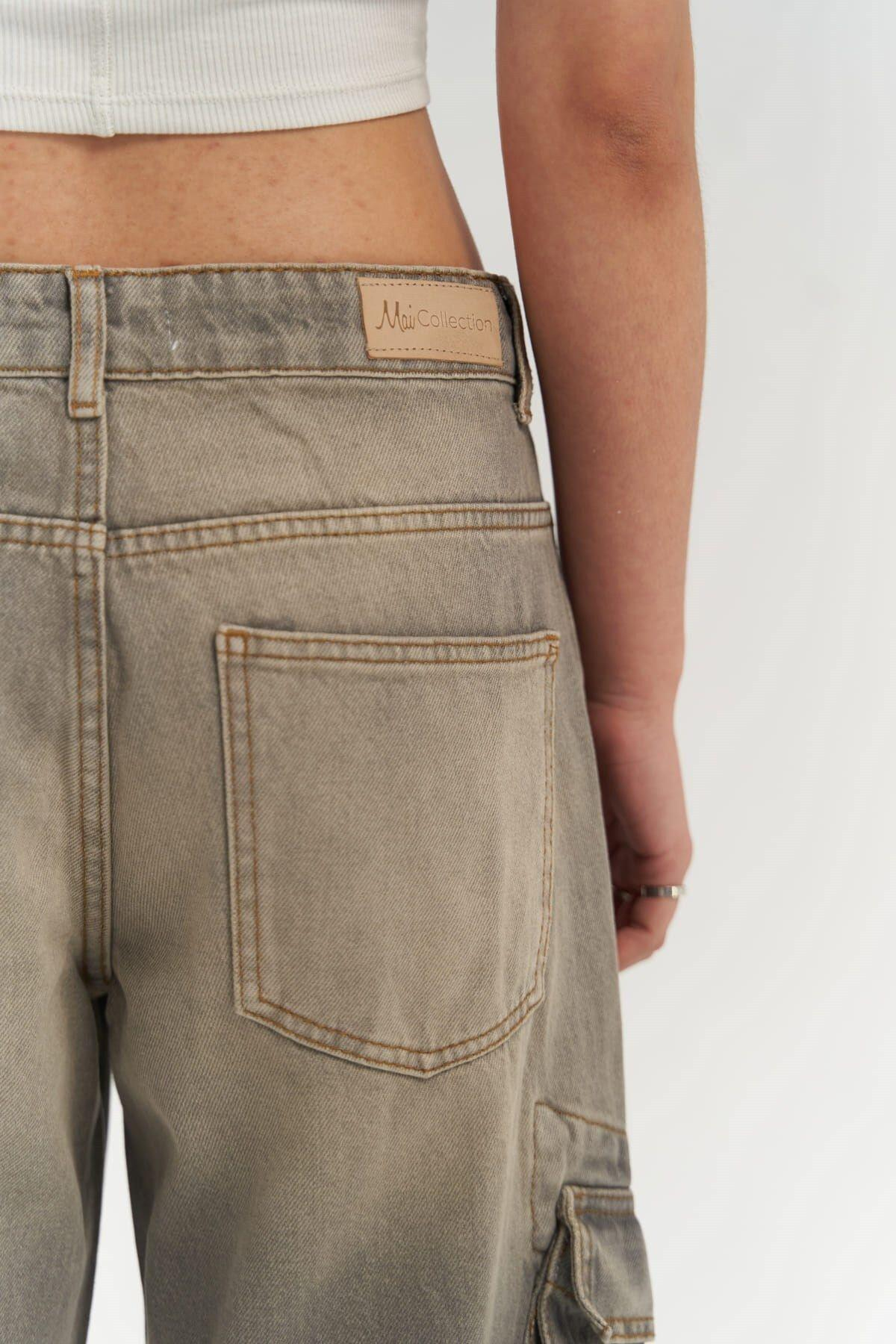 Roger Dark Gray Cargo Jeans