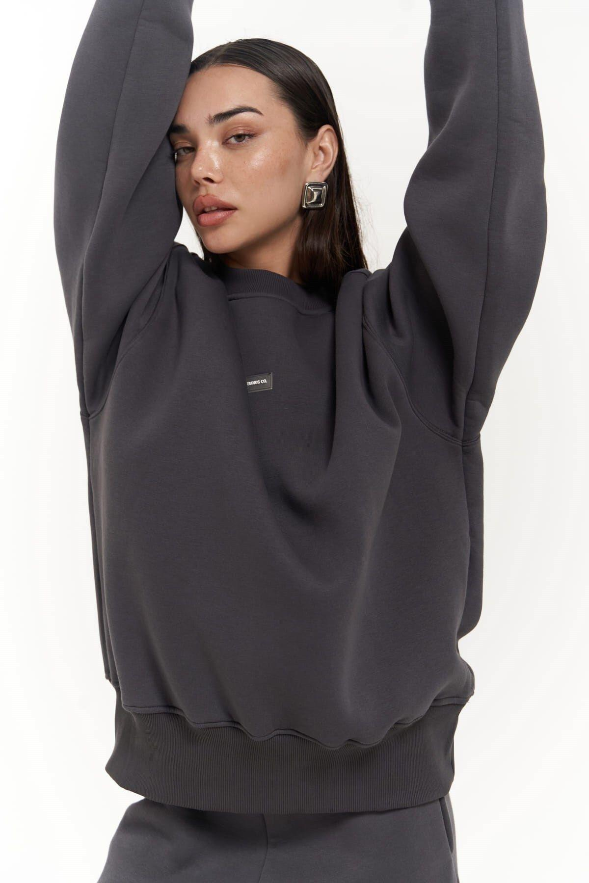 Romana Crew Neck Anthracite Tracksuit