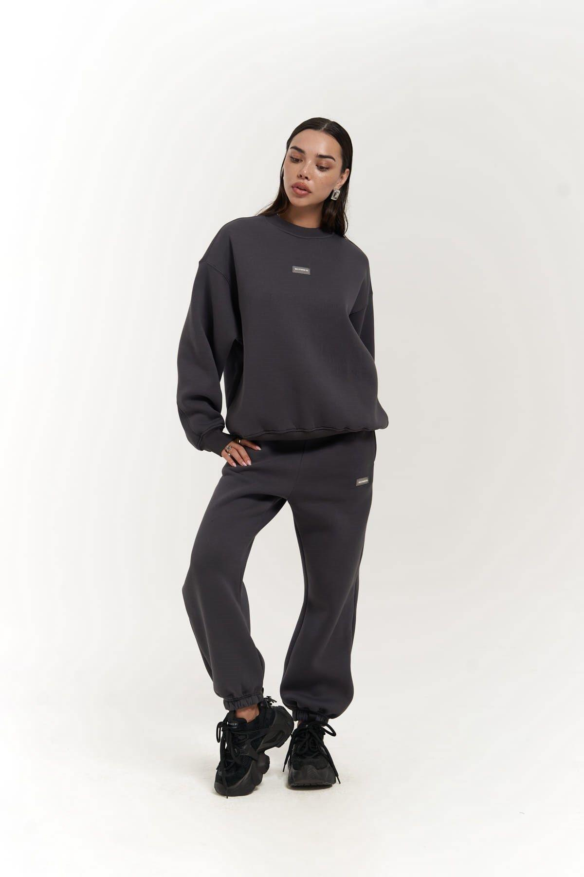 Romana Crew Neck Anthracite Tracksuit