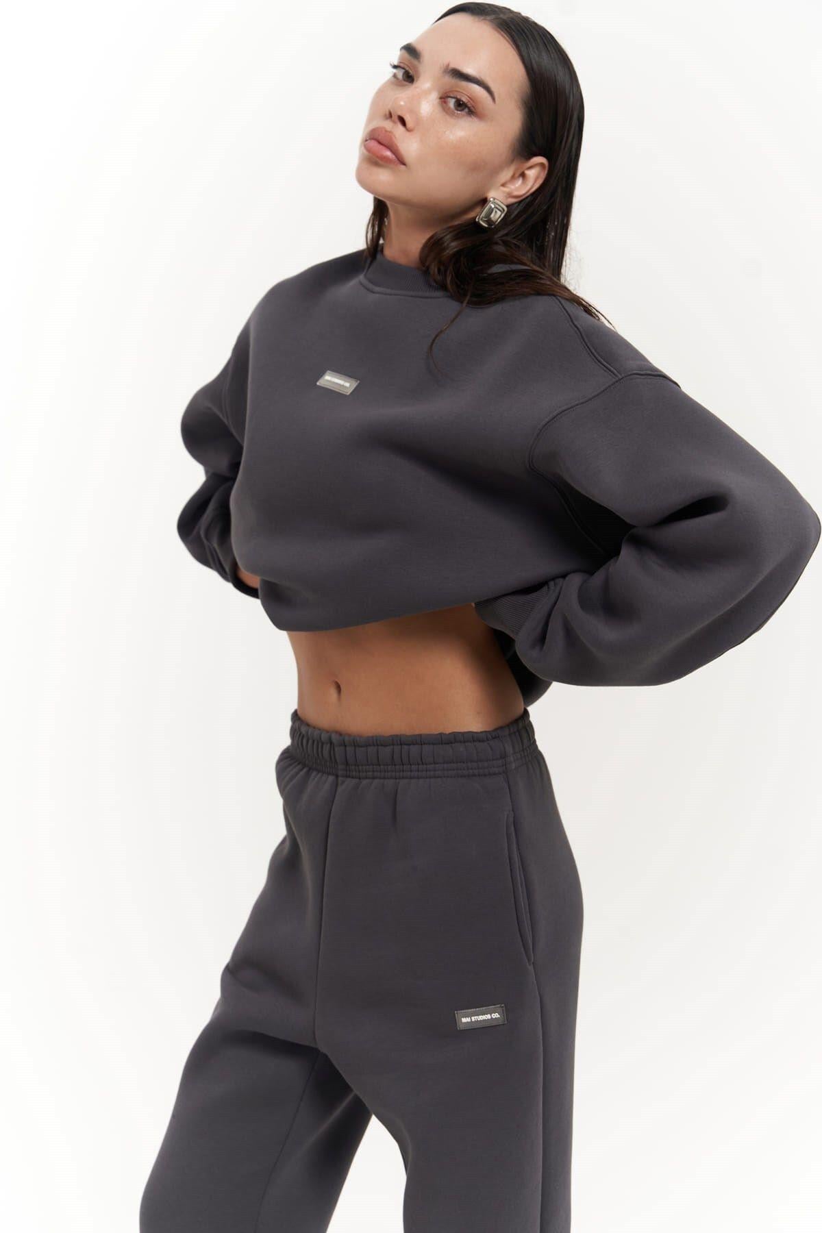 Romana Crew Neck Anthracite Tracksuit