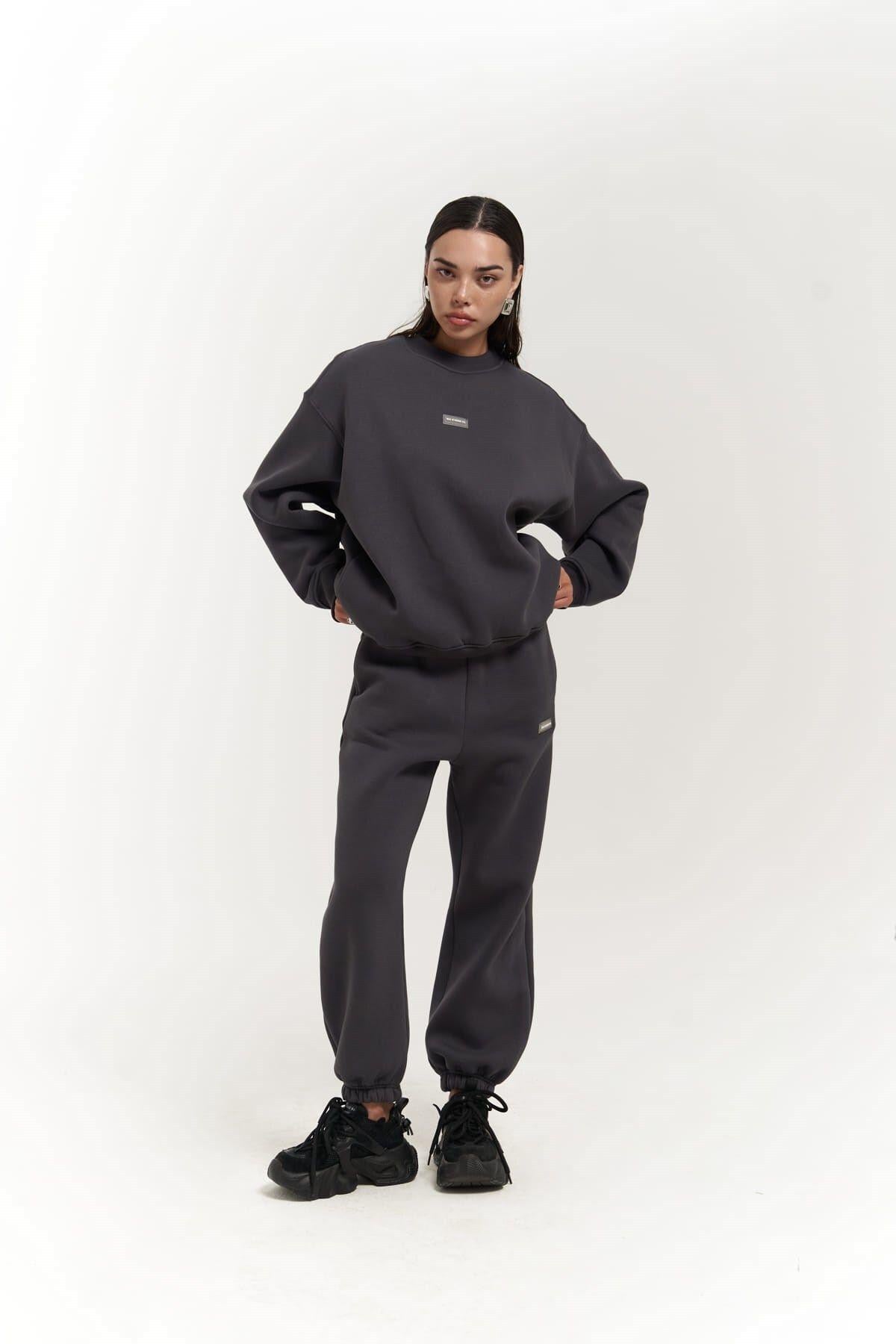 Romana Crew Neck Anthracite Tracksuit