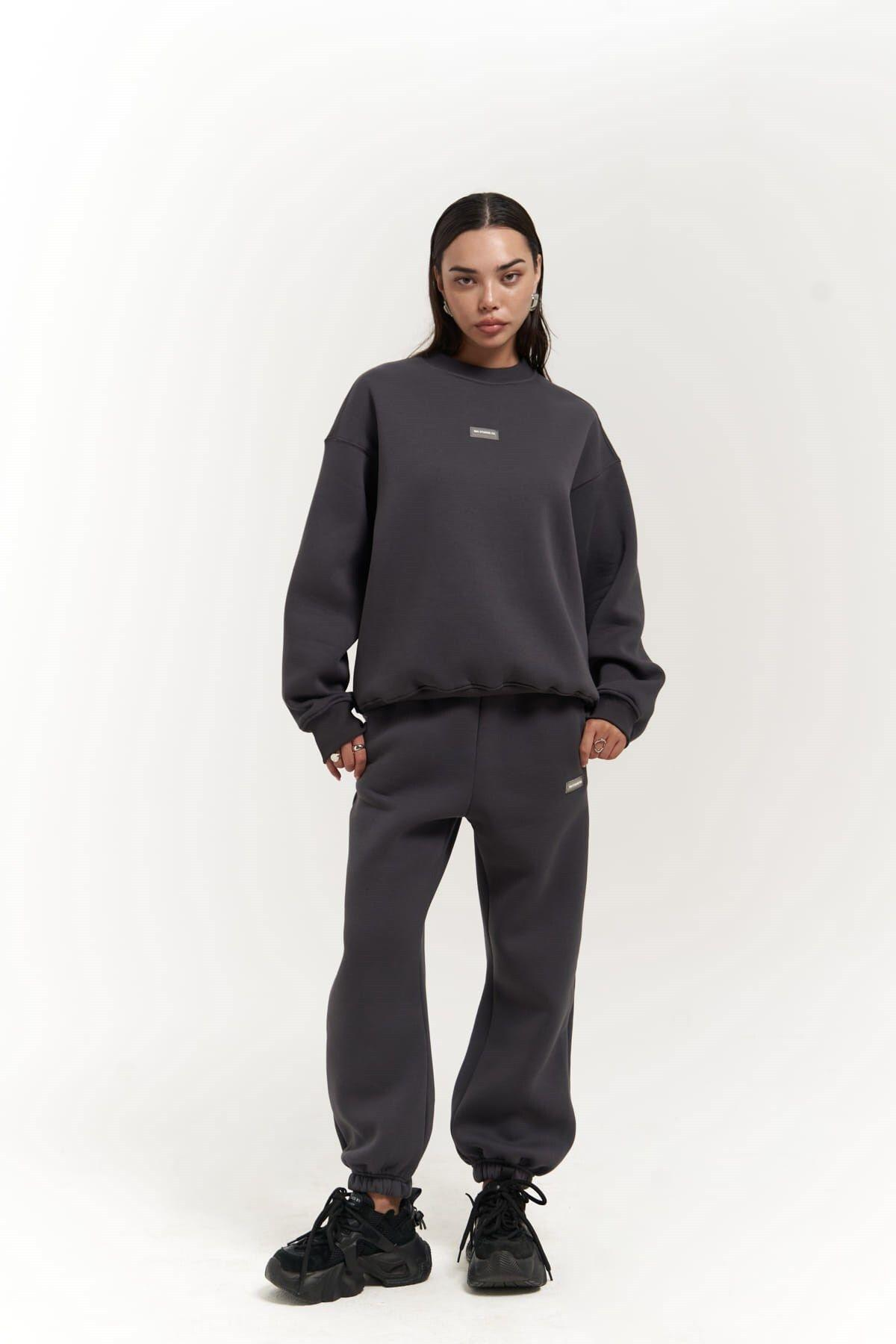 Romana Crew Neck Anthracite Tracksuit