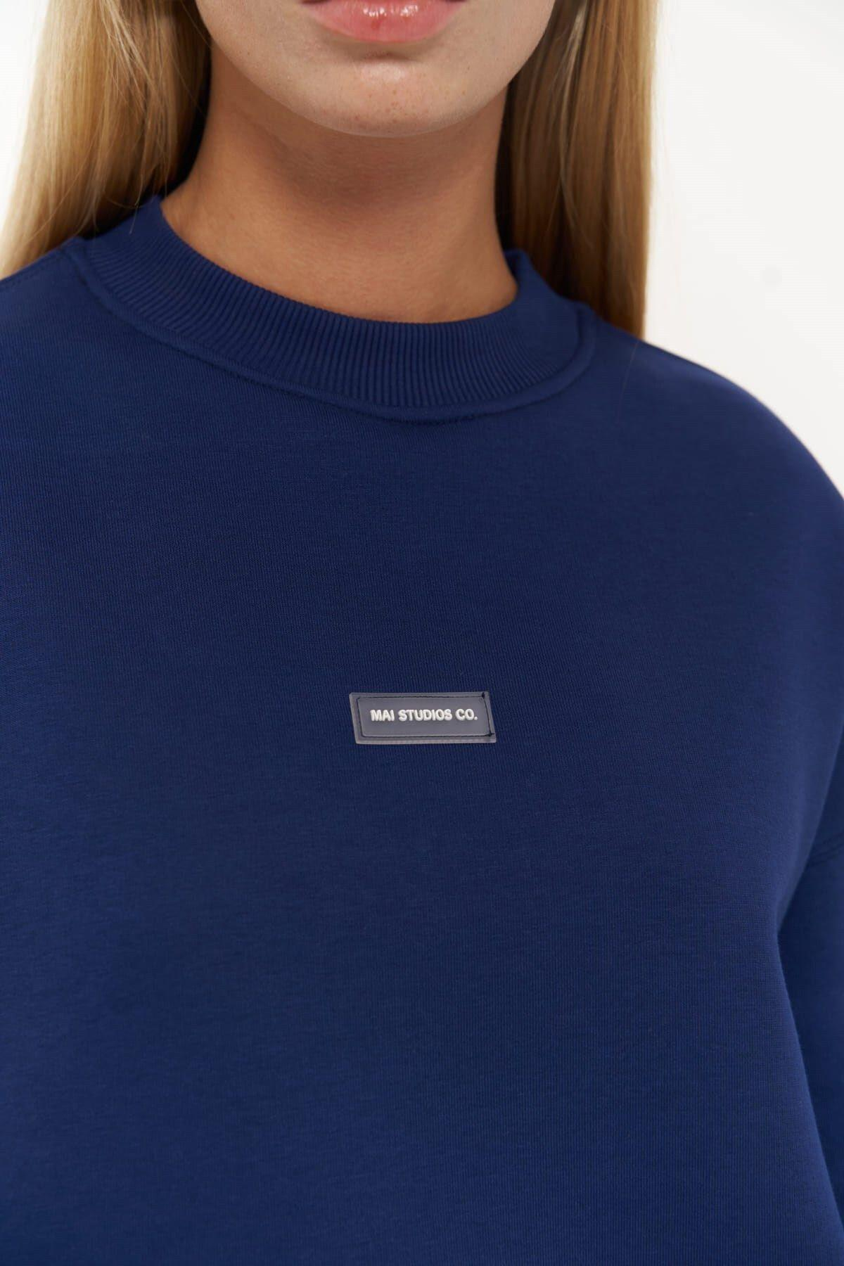 Romana Crew Neck Navy Blue Tracksuit