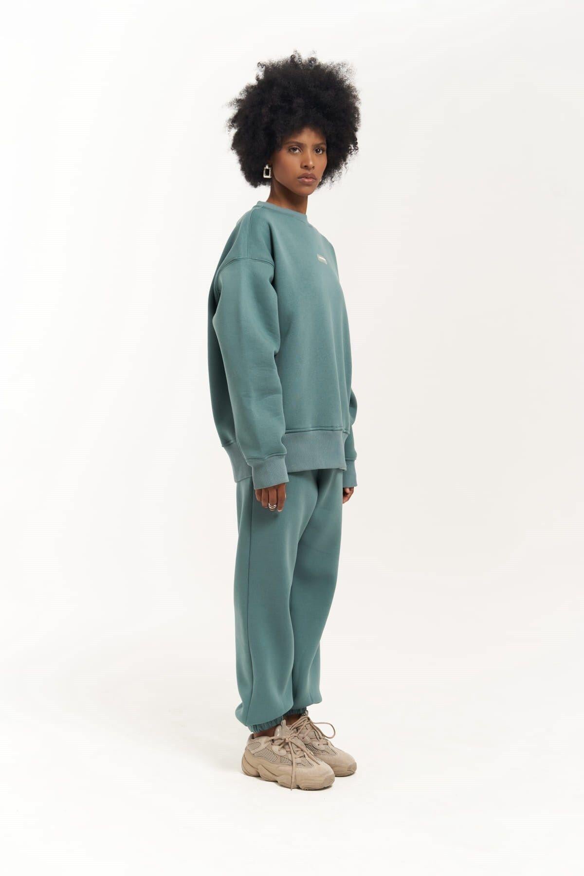 Romana Bisiklet Yaka Mint Yeşil Eşofman Takım