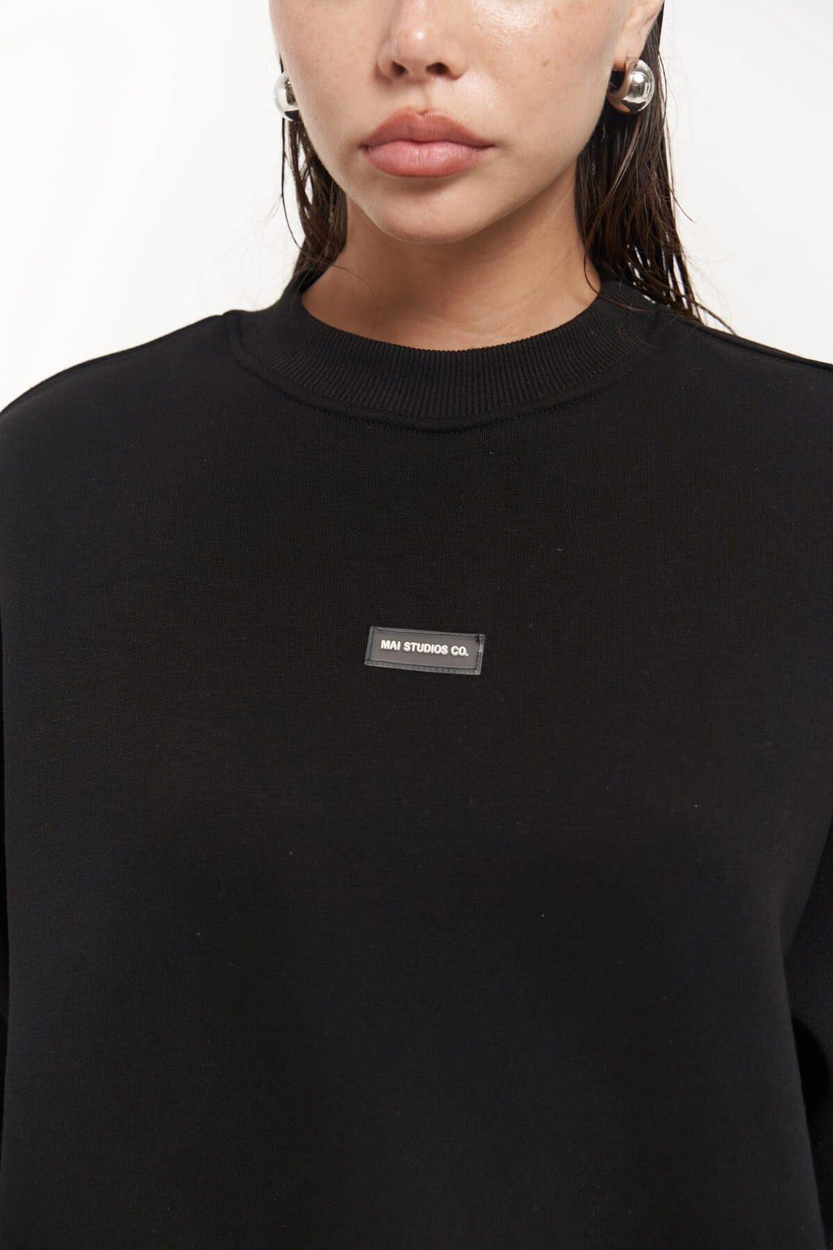 Romana Crew Neck Black Tracksuit 