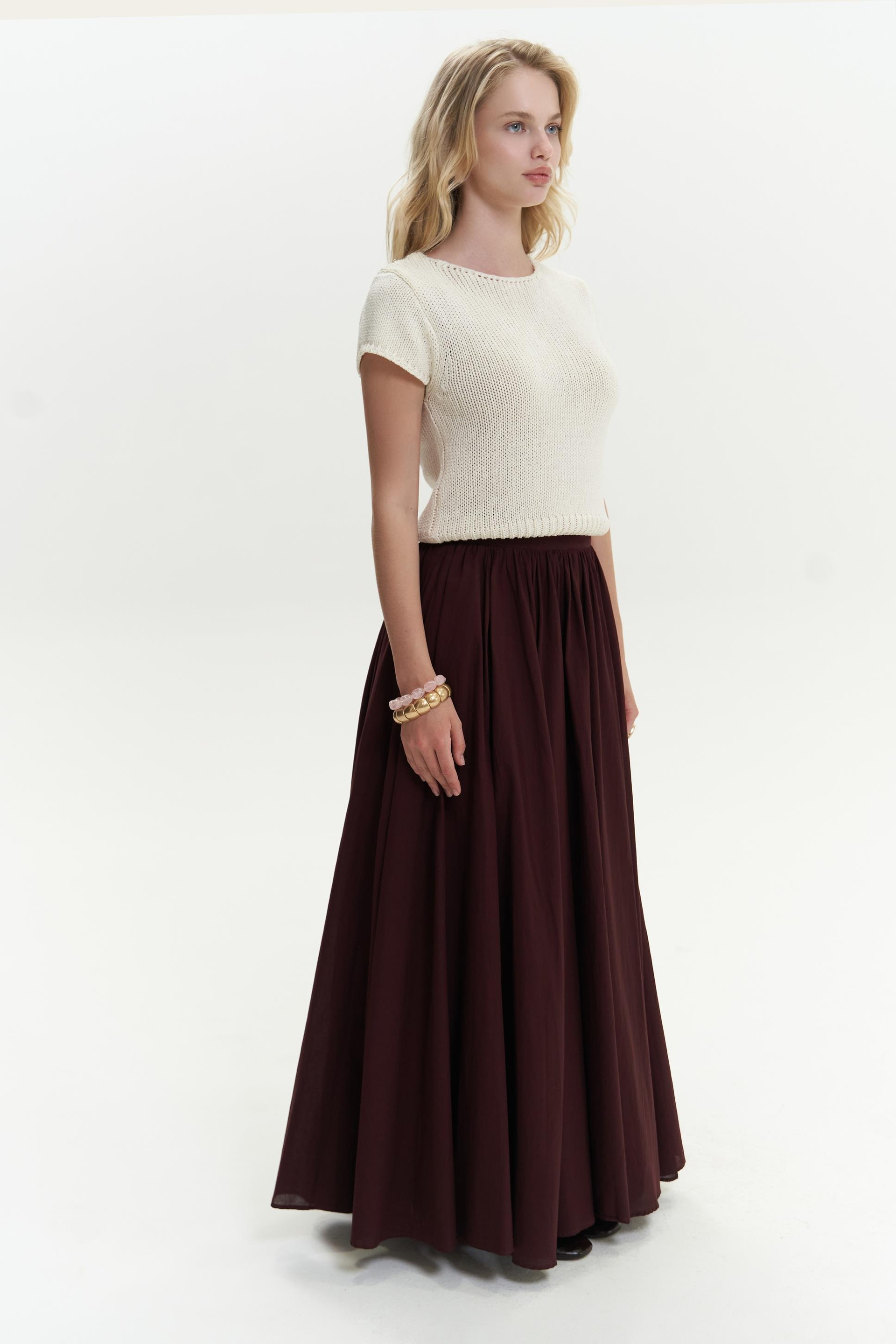 Romy Basic Ekru Triko