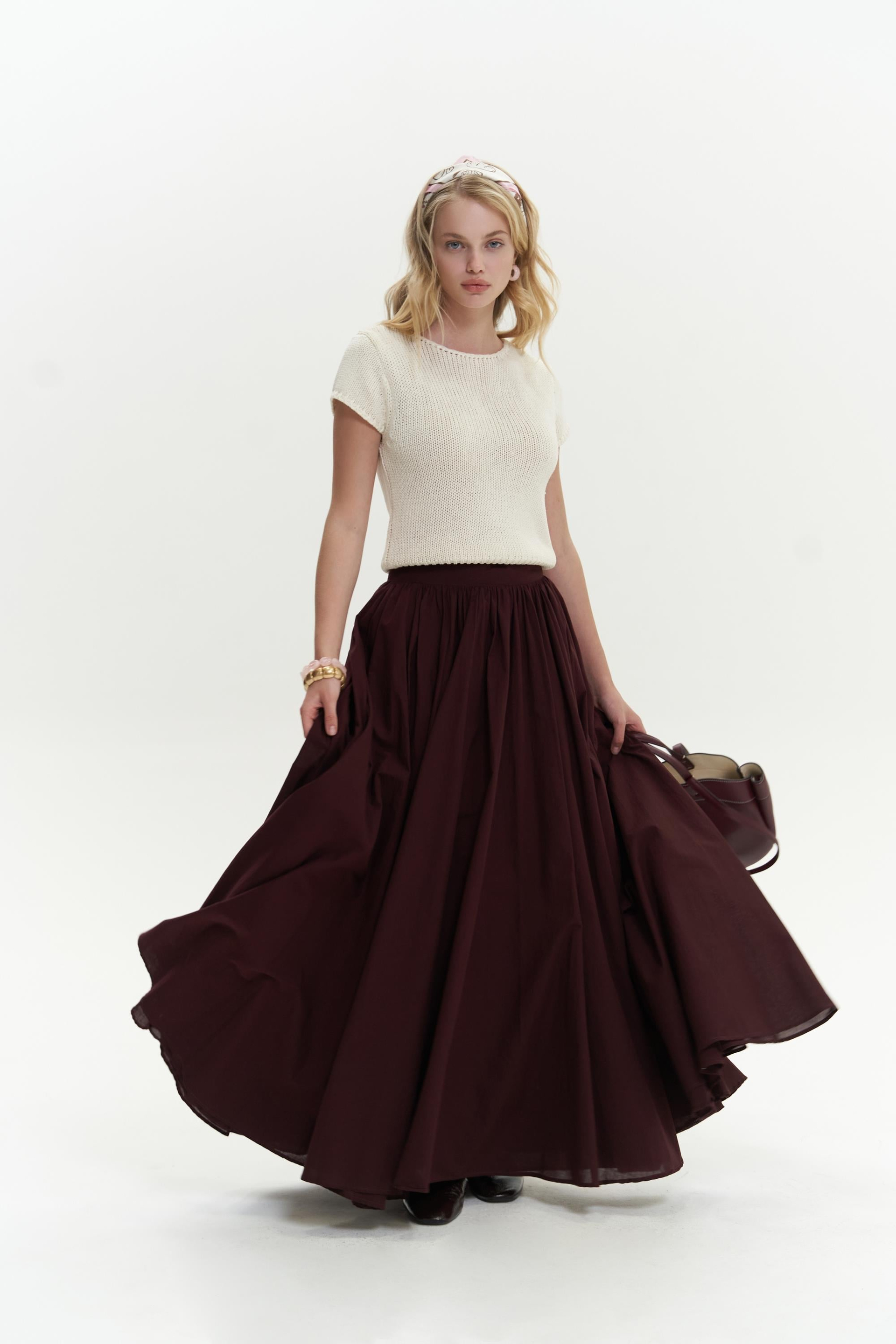 Romy Basic Ekru Triko