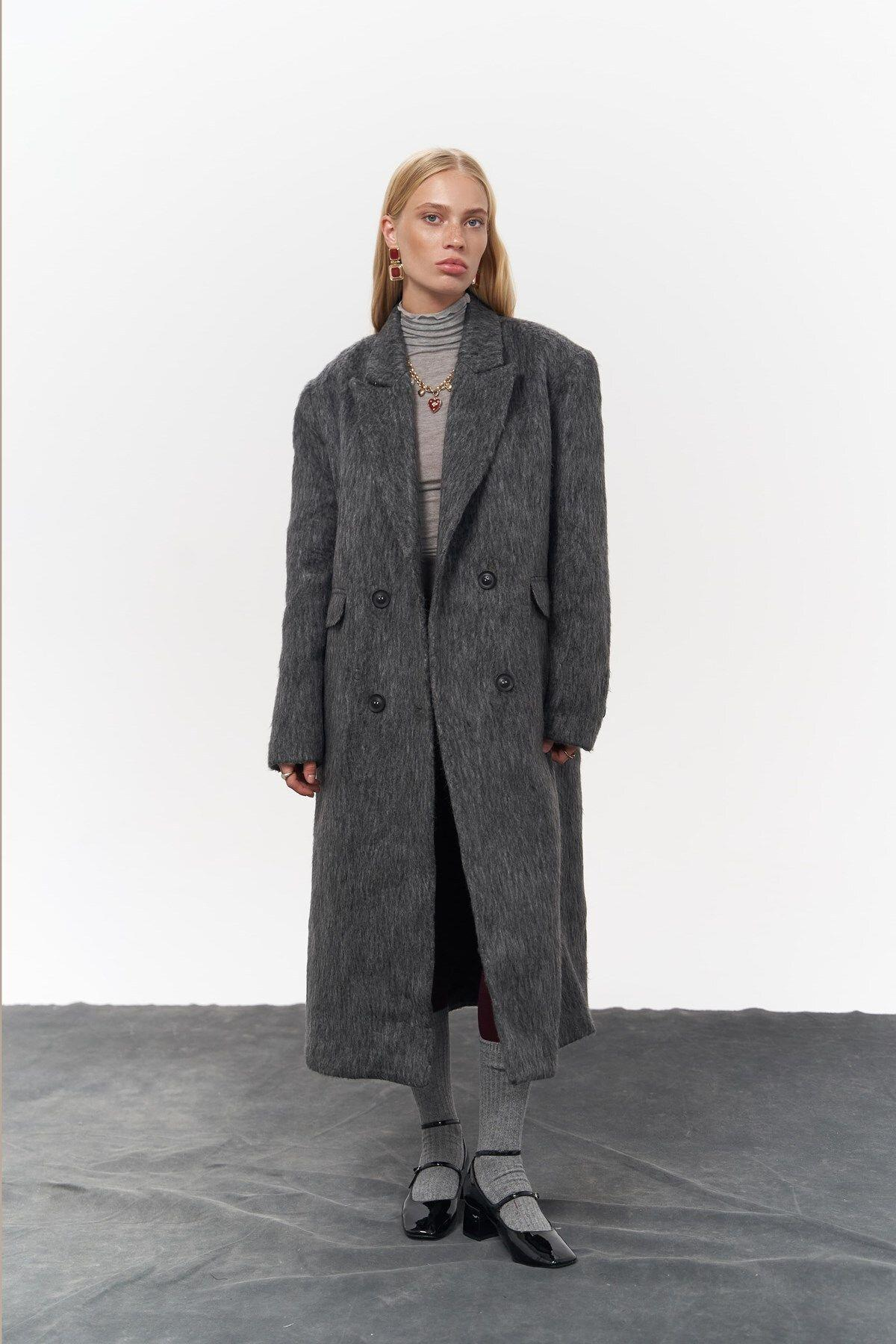 Rowling Anthracite Long Coat 