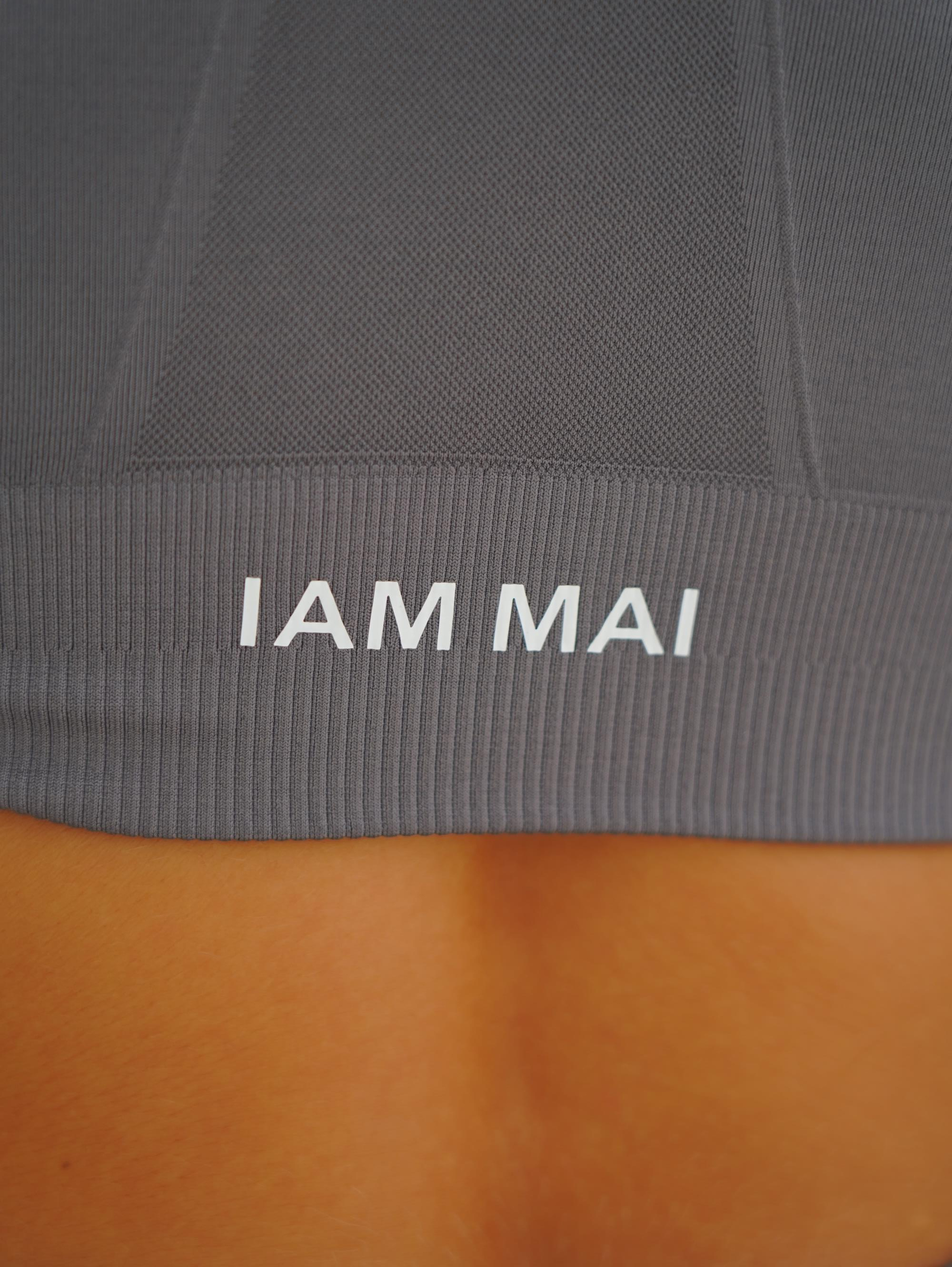 Rufus Antrasit Kısa Kollu Crop Top