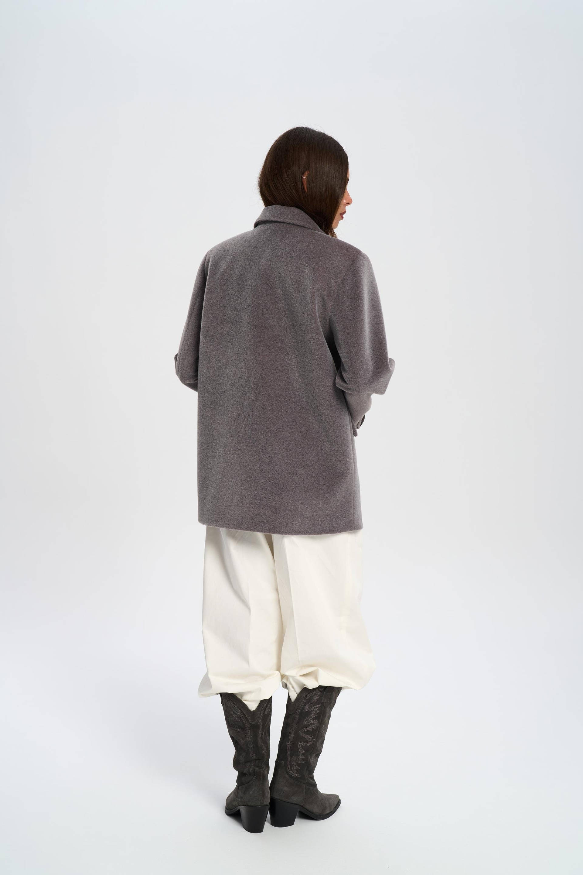 Runa Oversize Gri Blazer