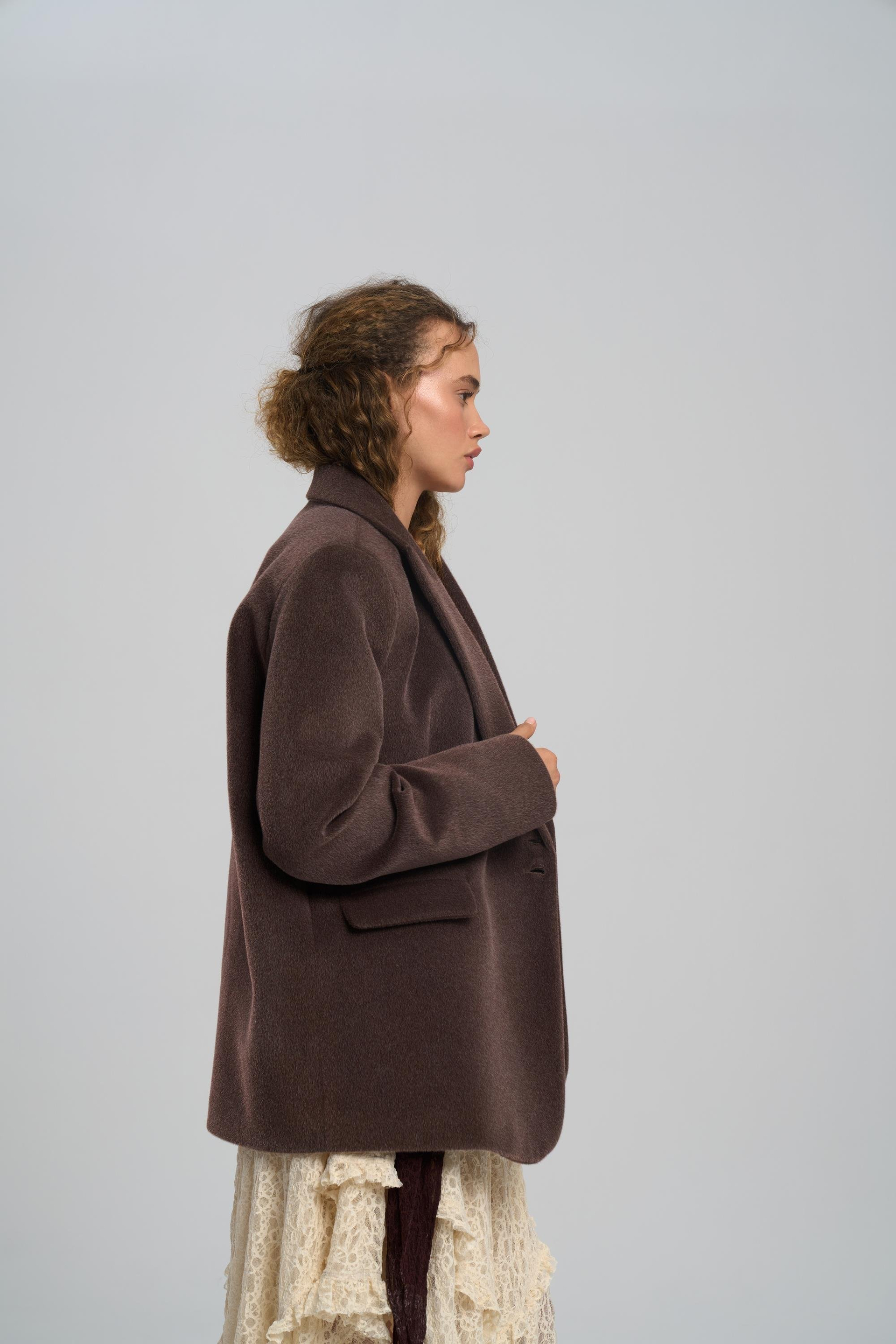 Runa Oversize Kahve Blazer