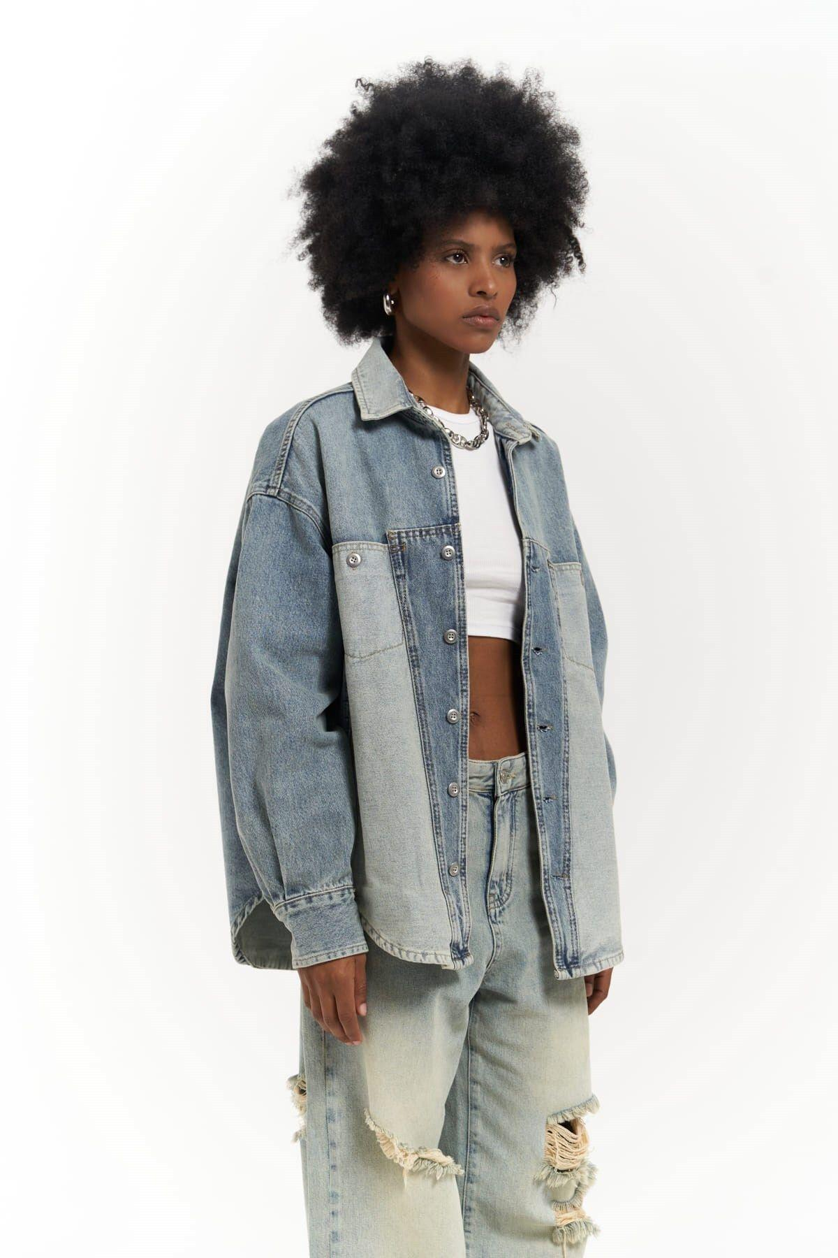 Saadrian Blue Unisex Denim Jacket 