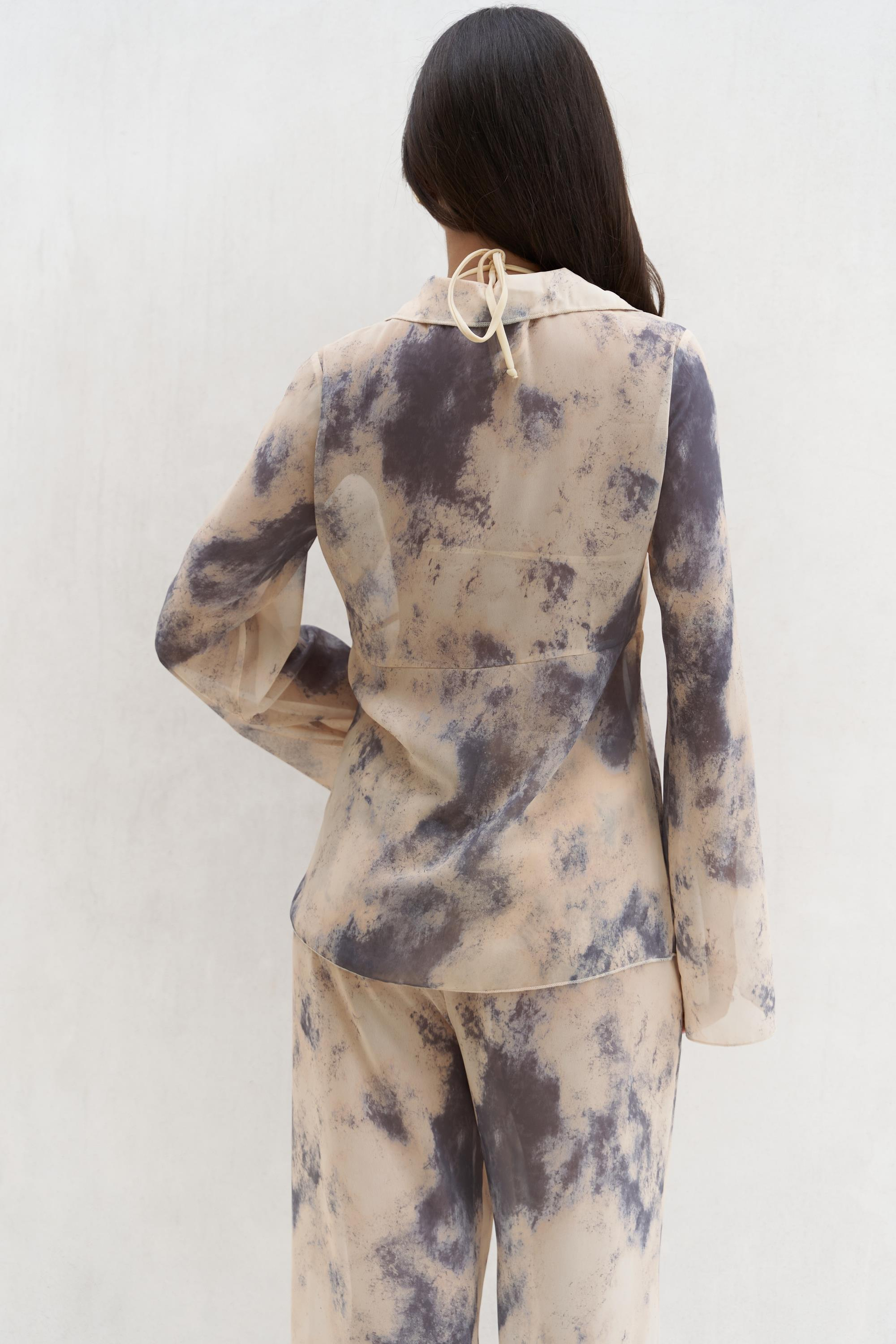 Saifudin Bağcık Detaylı Sarı Gömlek Pantolon Takım