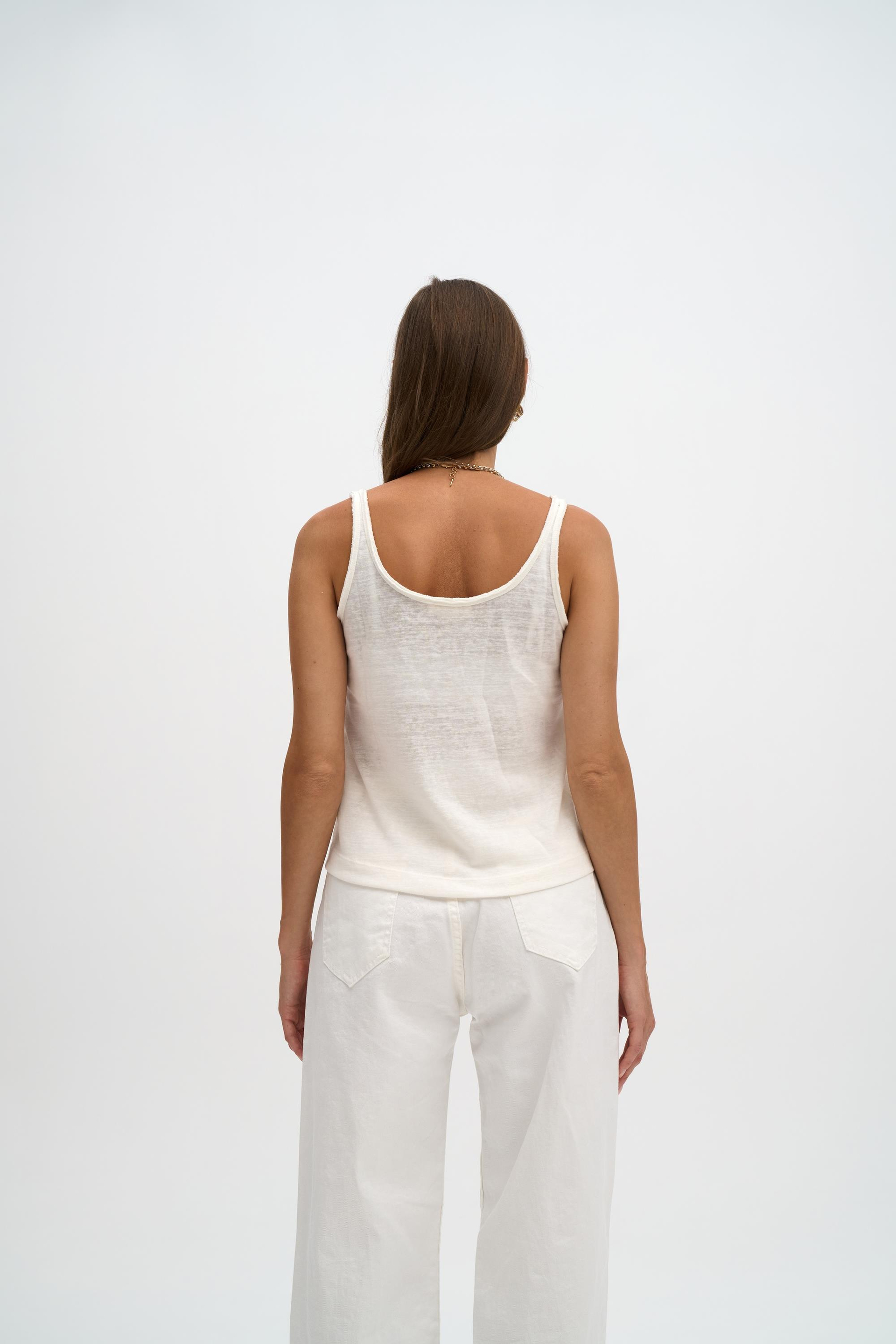 Salnor Basic Ecru Crop