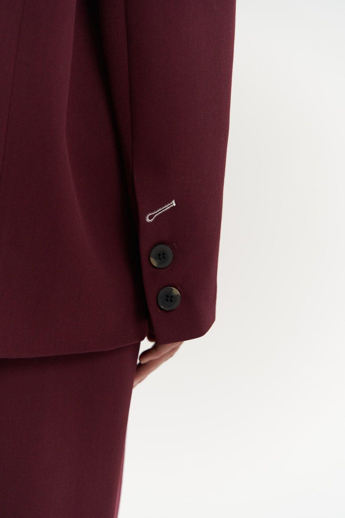 Salvatore Burgundy Blazer