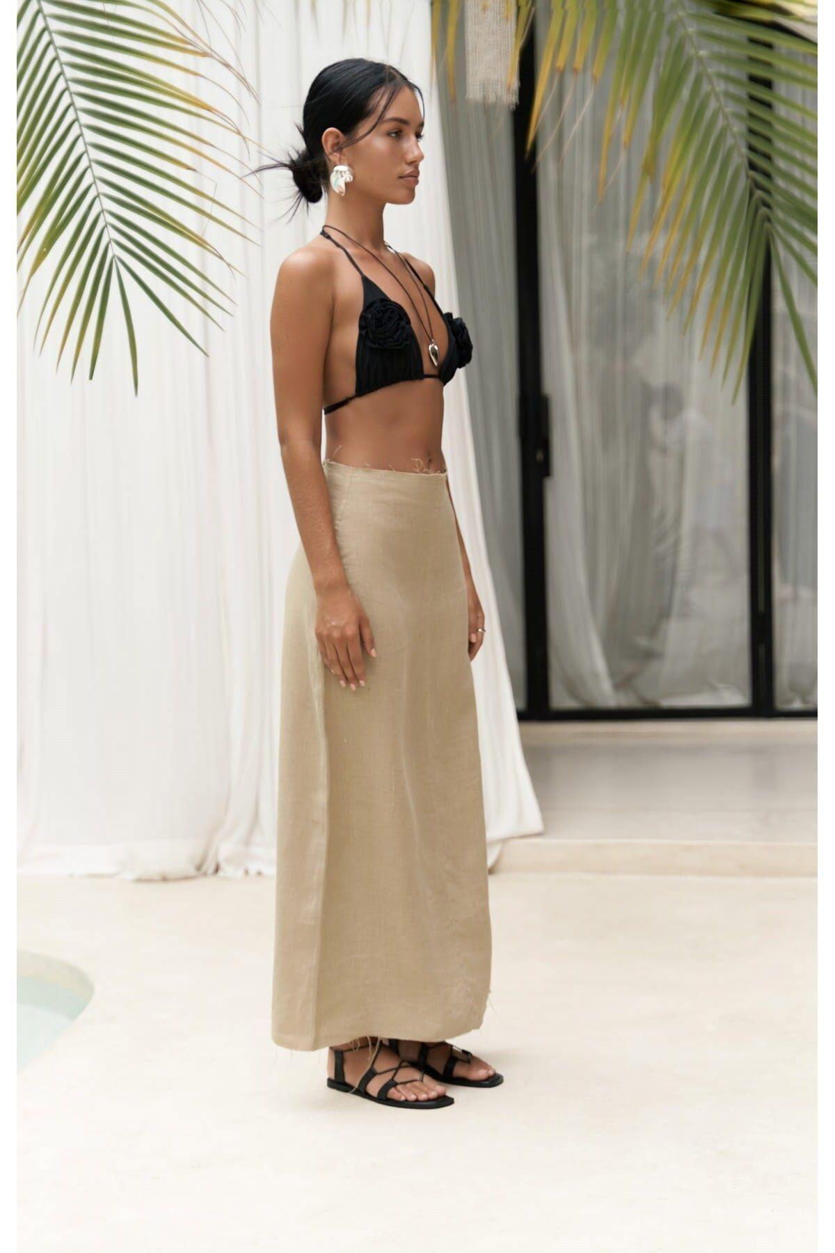 Samir Khaki Skirt 