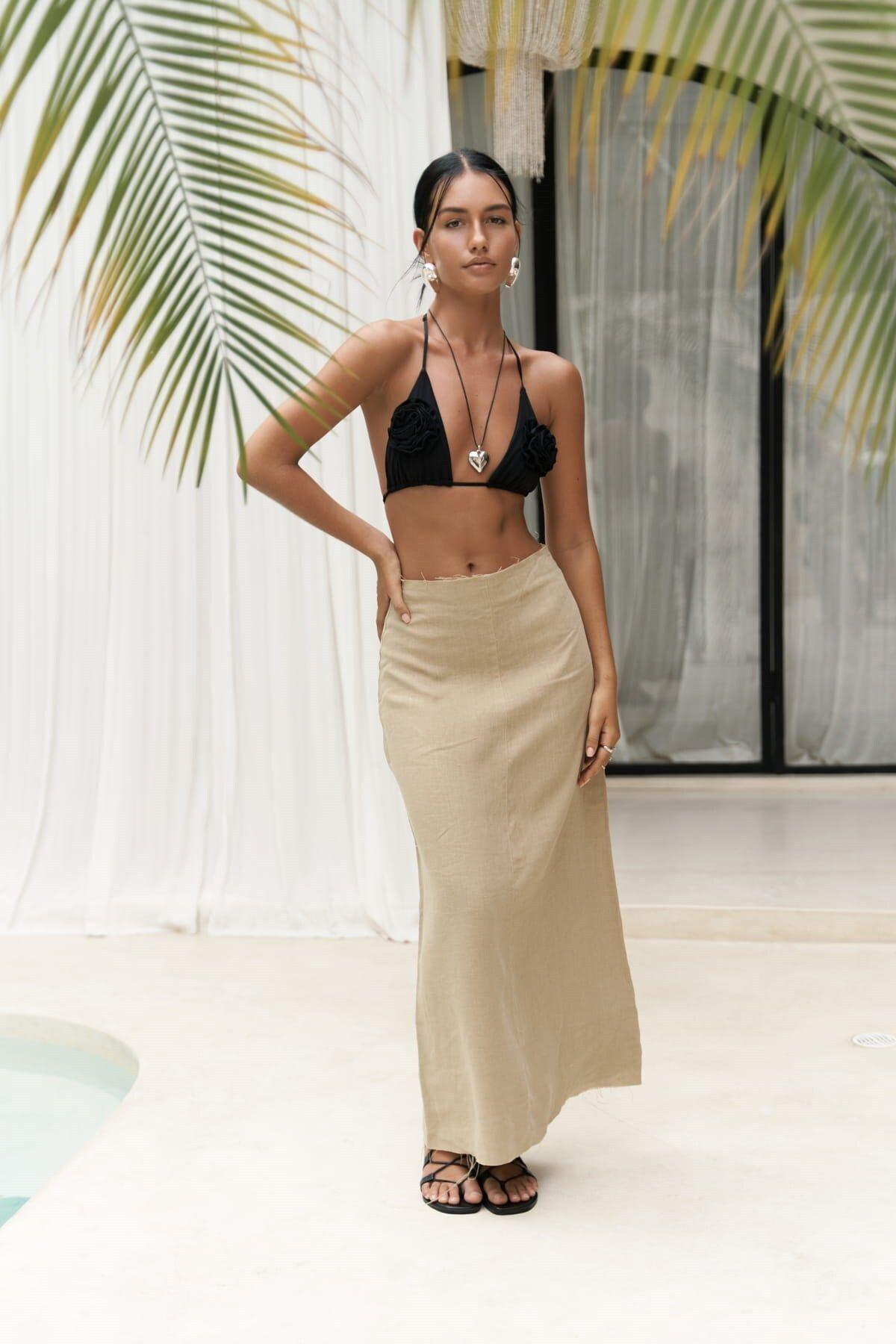 Samir Khaki Skirt 
