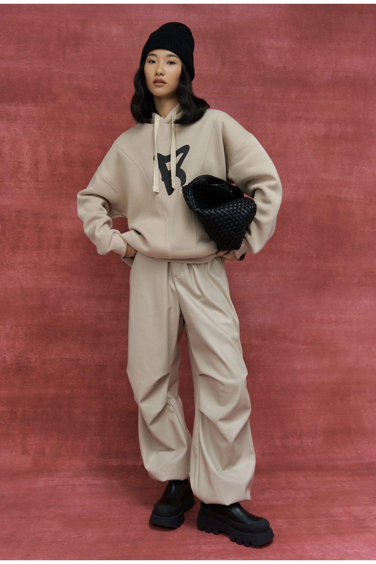 Sawyer Kemik Oversize Hoodie Sweatshirt