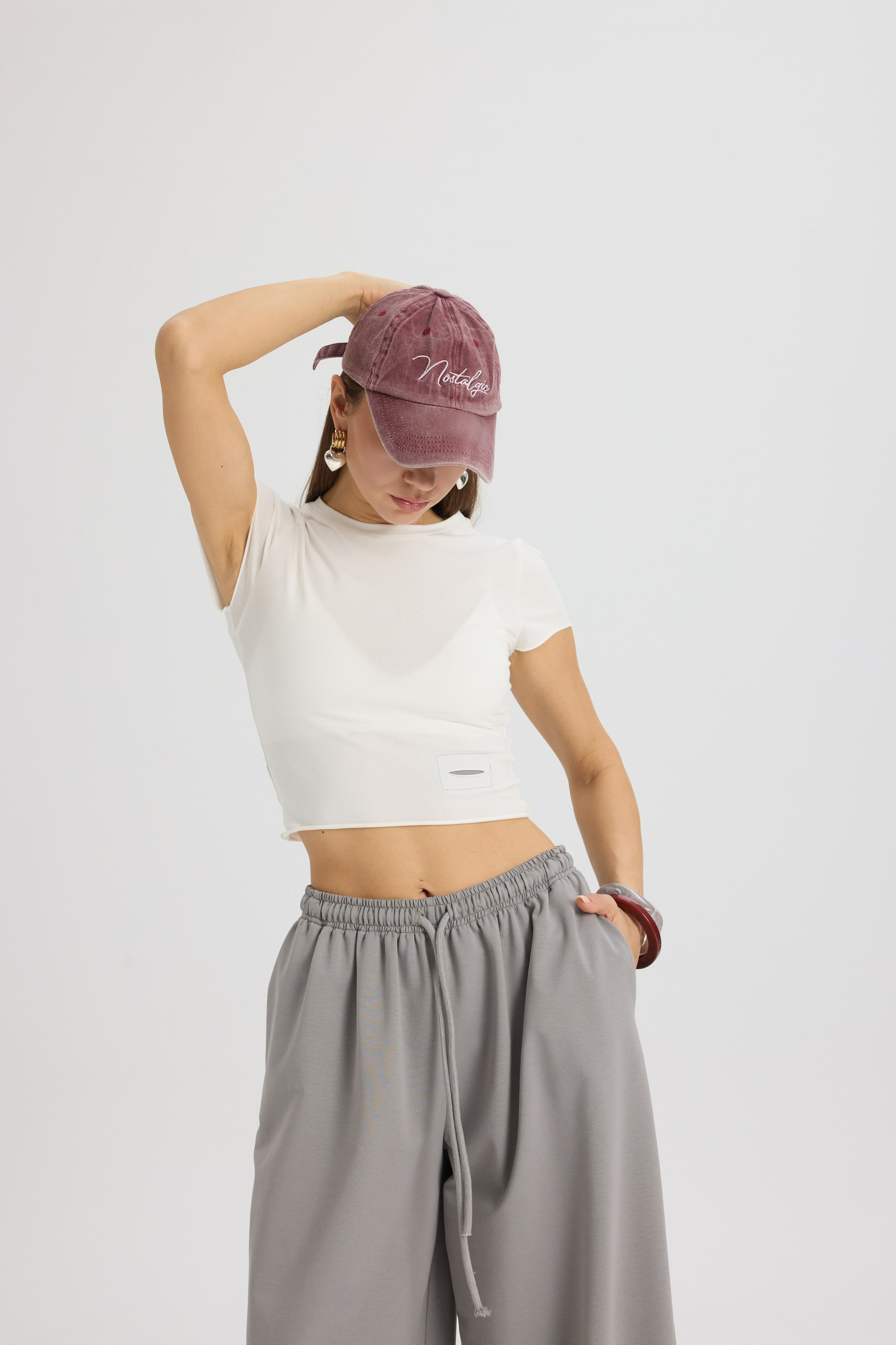 Scarlet Duman Crop Eşofman Takım