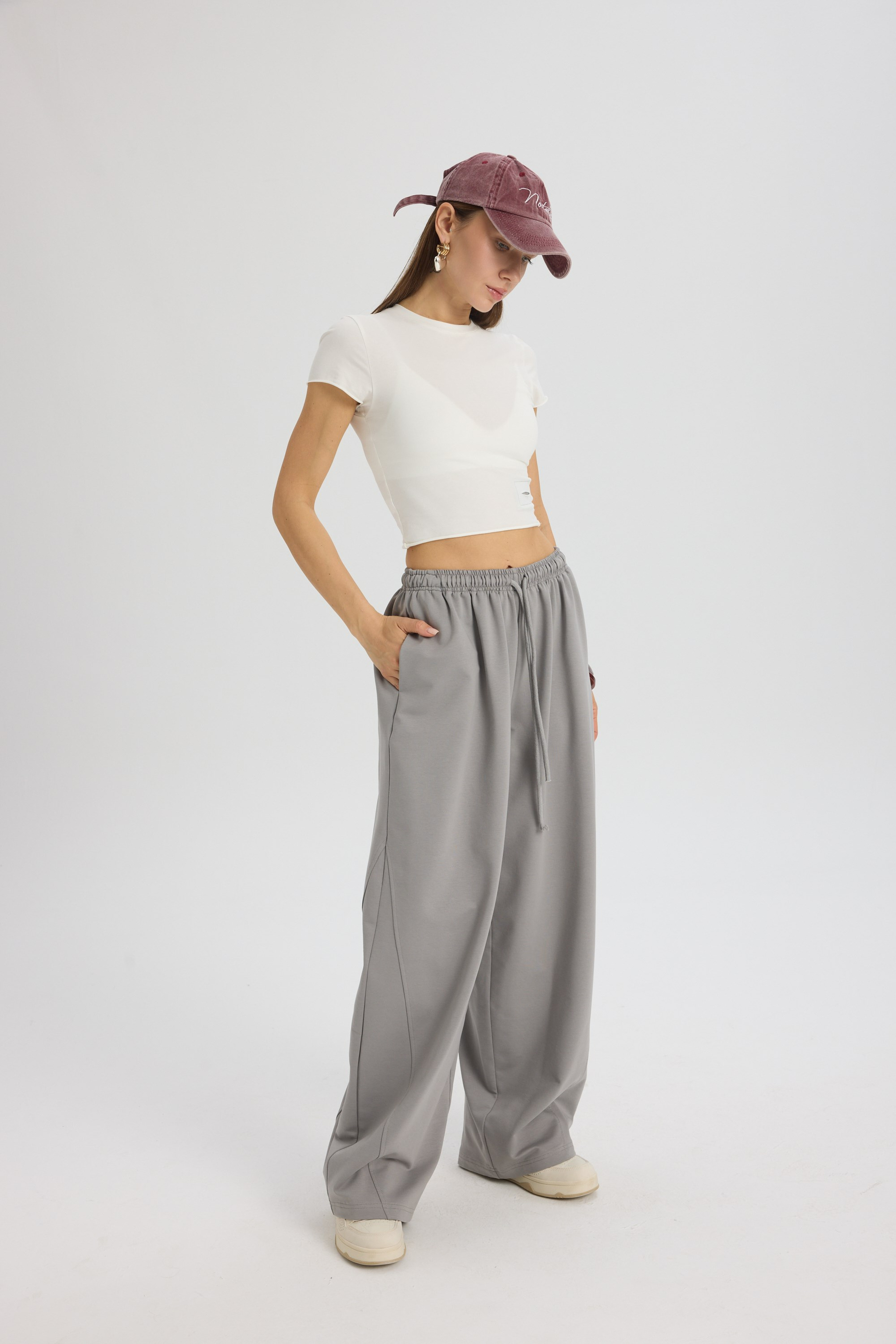 Scarlet Duman Crop Eşofman Takım
