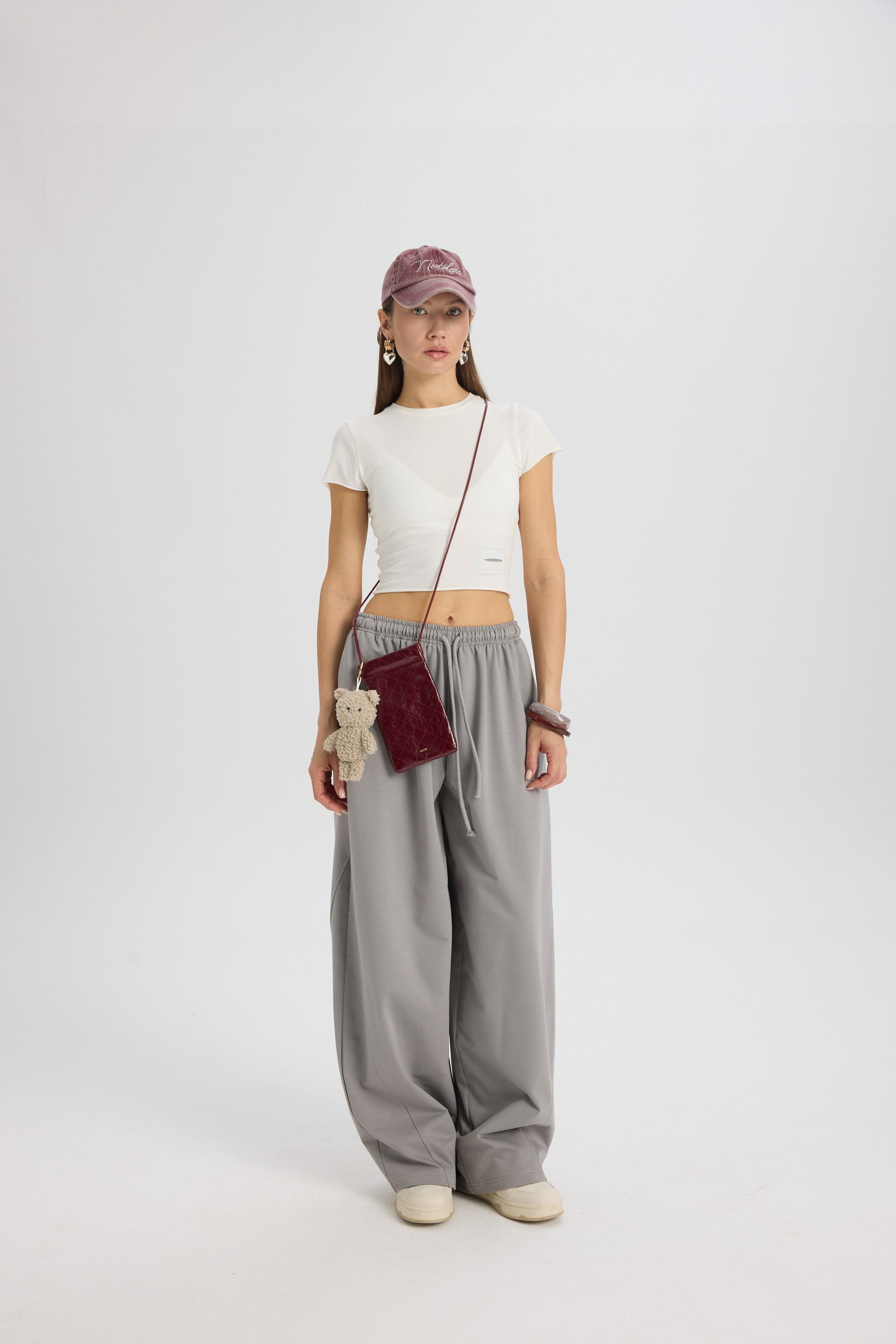 Scarlet Duman Crop Eşofman Takım