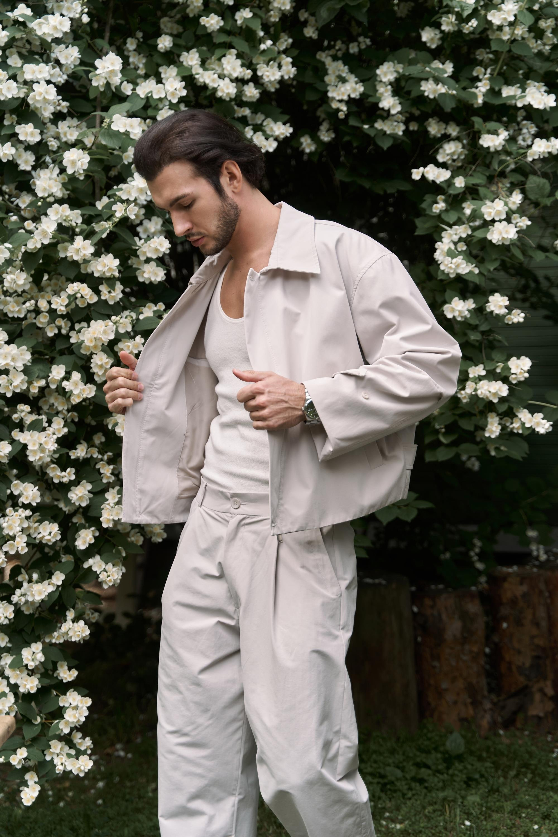 Sergio Düğmeli Gri Erkek Pantolon