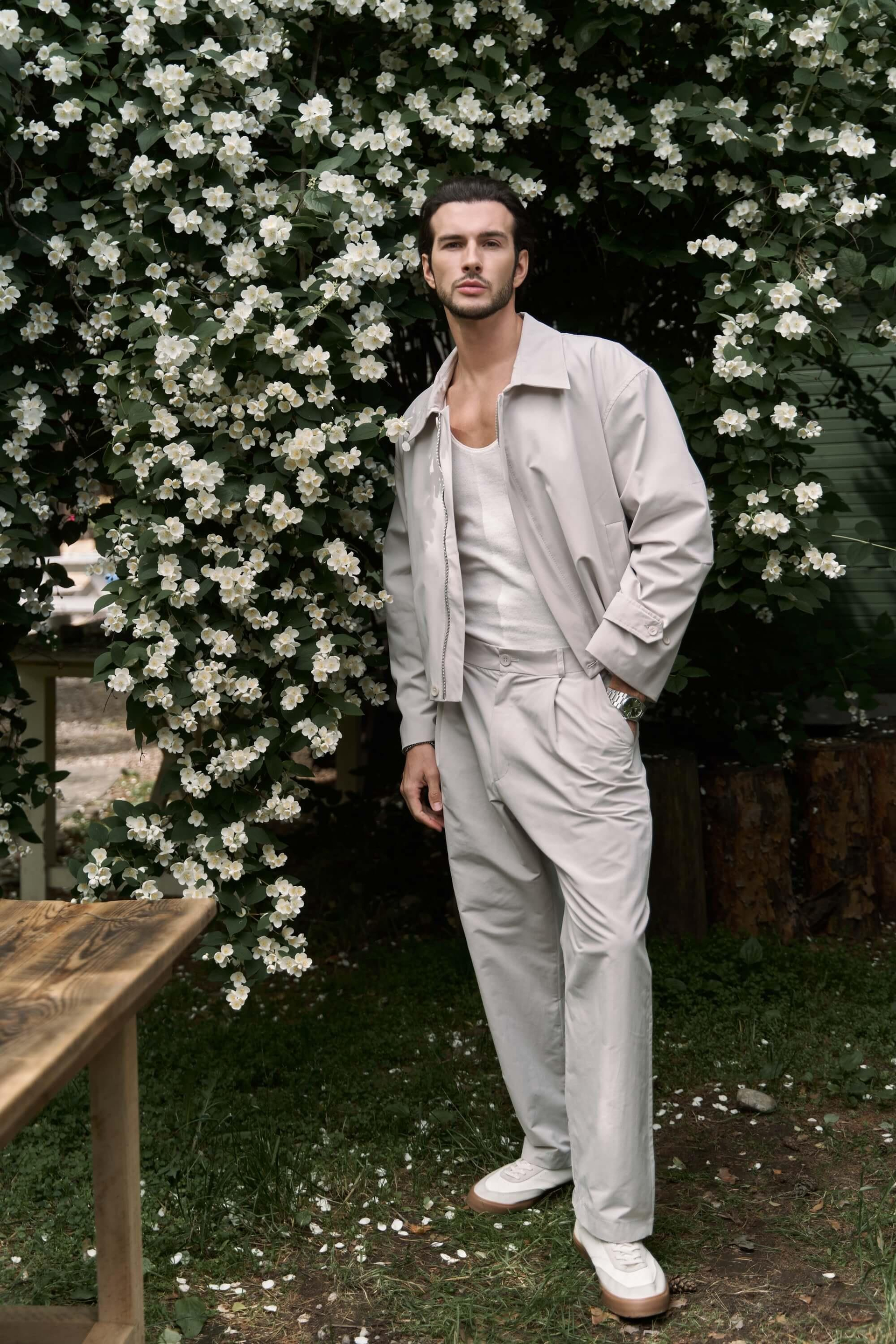 Sergio Düğmeli Gri Erkek Pantolon