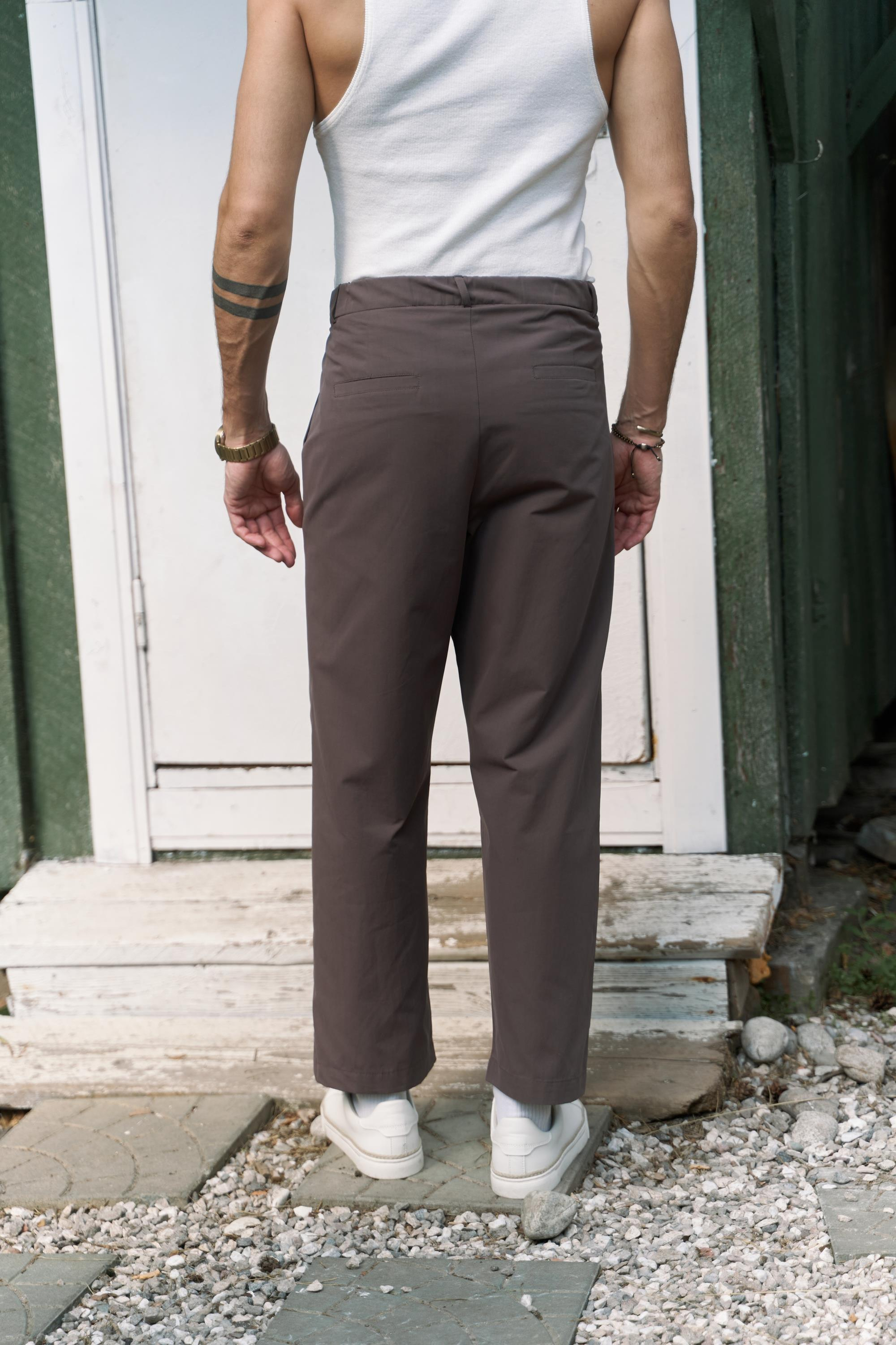 Sergio Düğmeli Kahve Erkek Pantolon