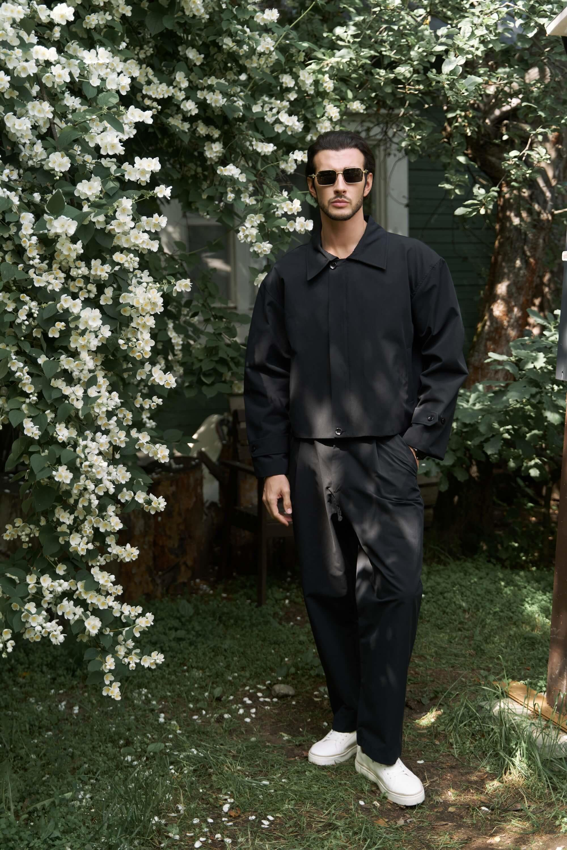 Sergio Düğmeli Siyah Erkek Pantolon