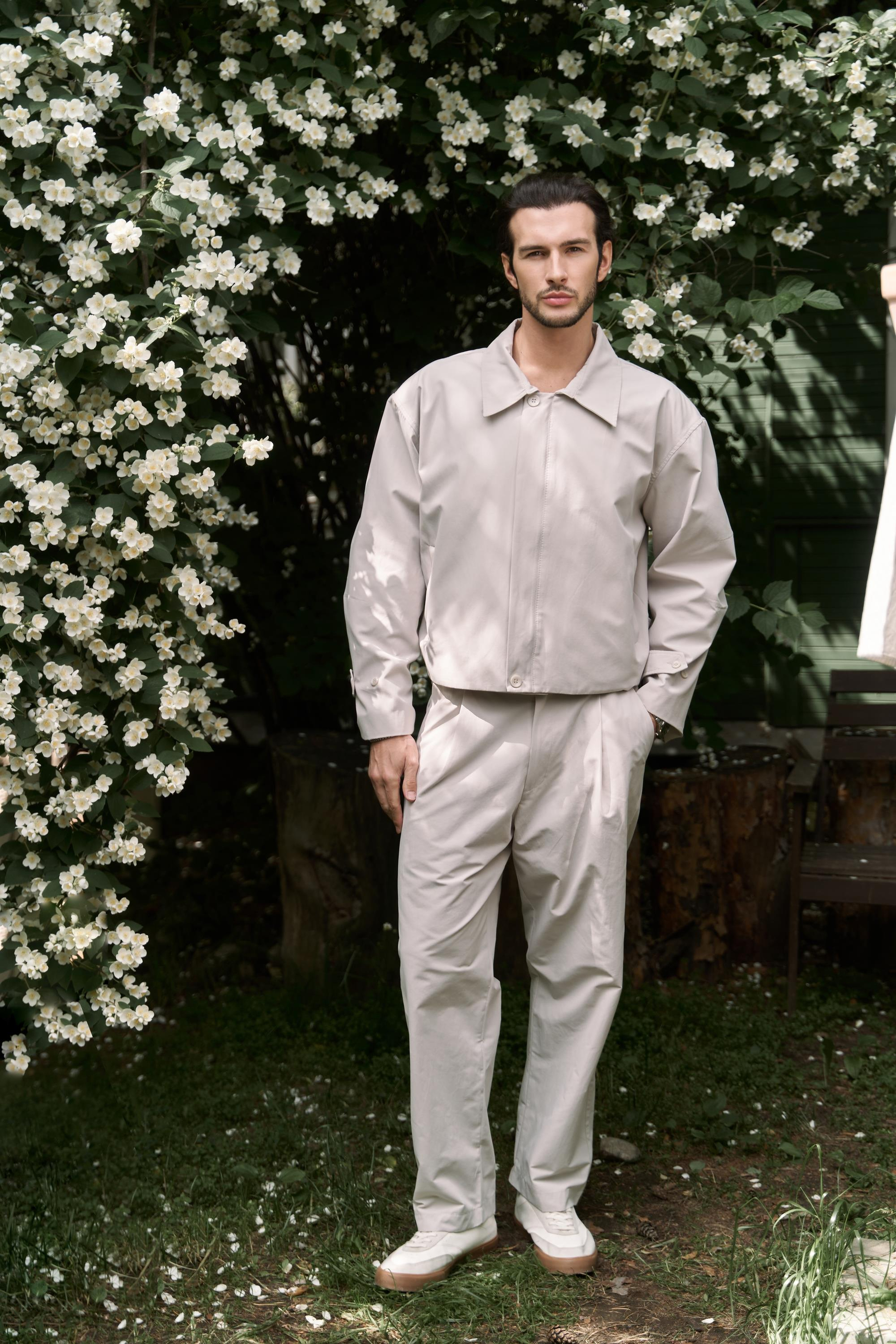 Sergio Kemer Detay Gri Erkek Ceket