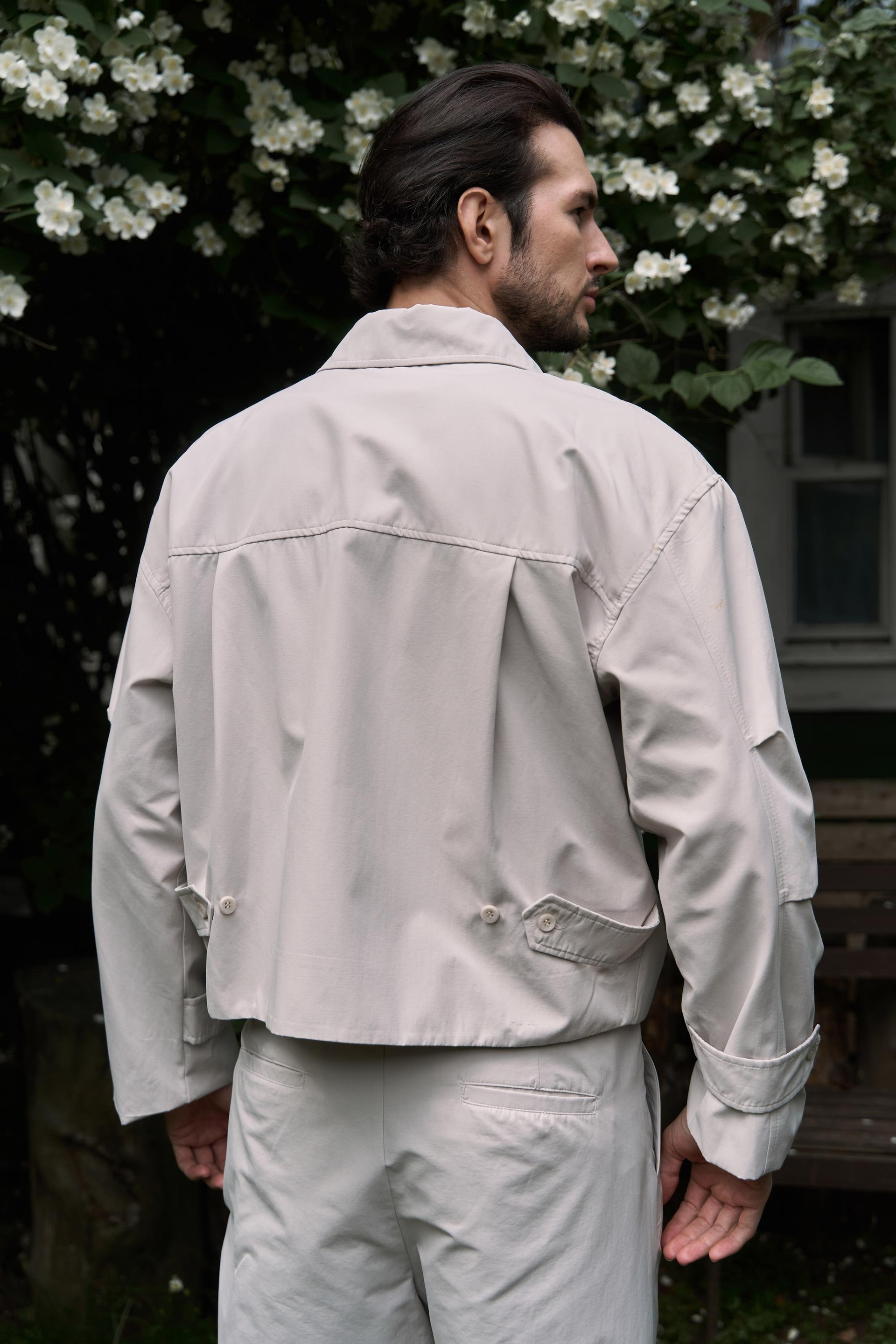 Sergio Kemer Detay Gri Erkek Ceket