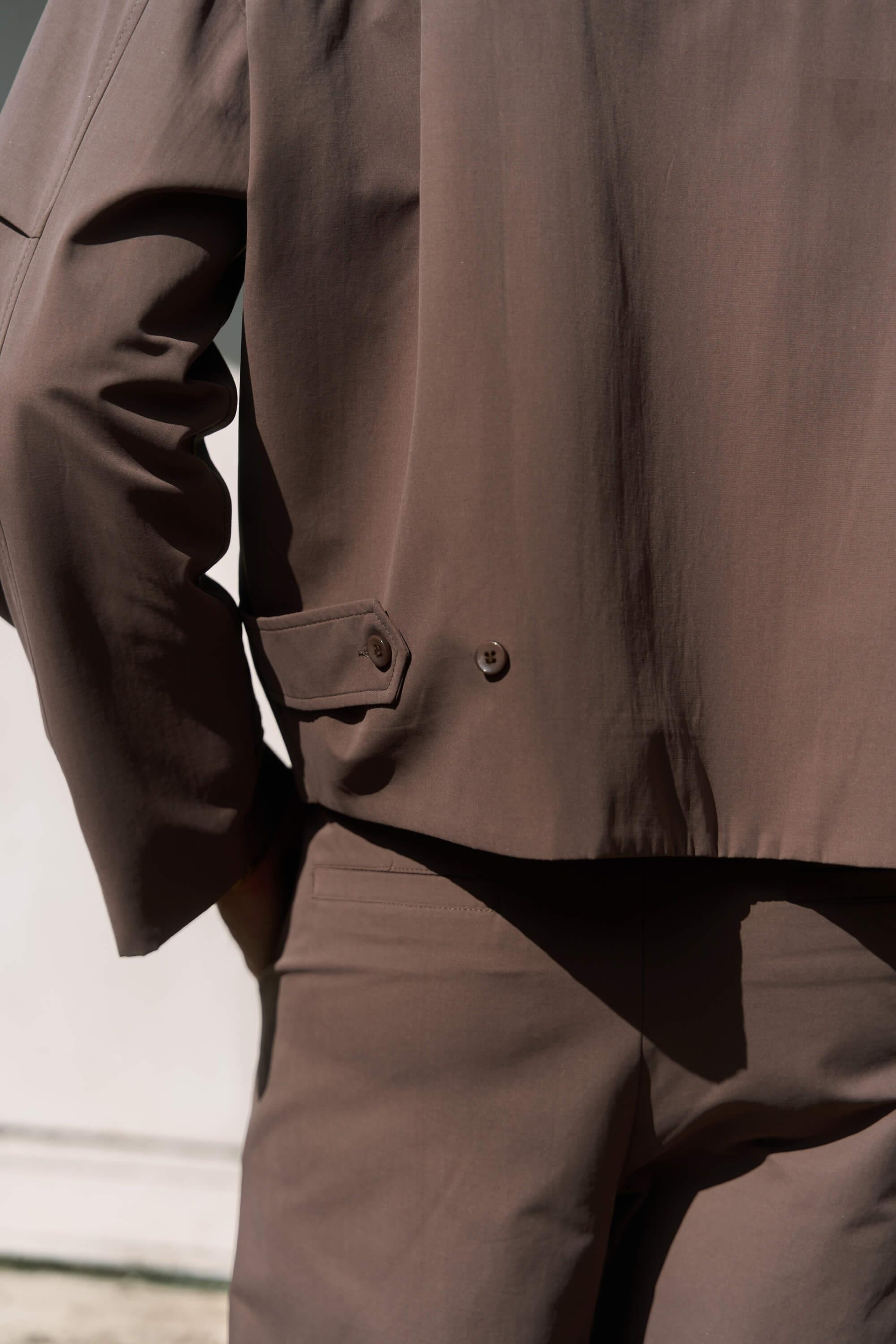 Sergio Kemer Detay Kahve Erkek Ceket