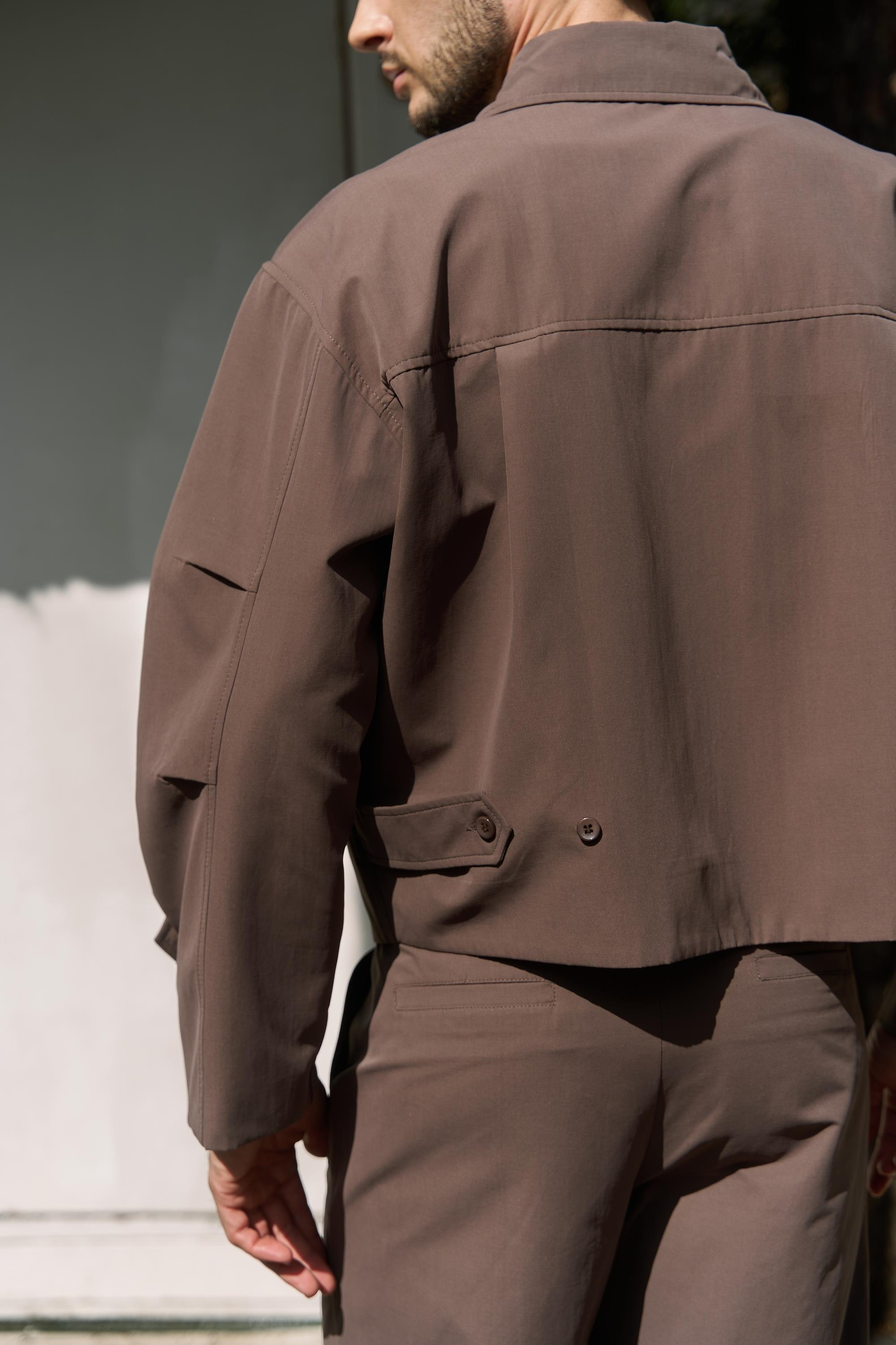 Sergio Kemer Detay Kahve Erkek Ceket